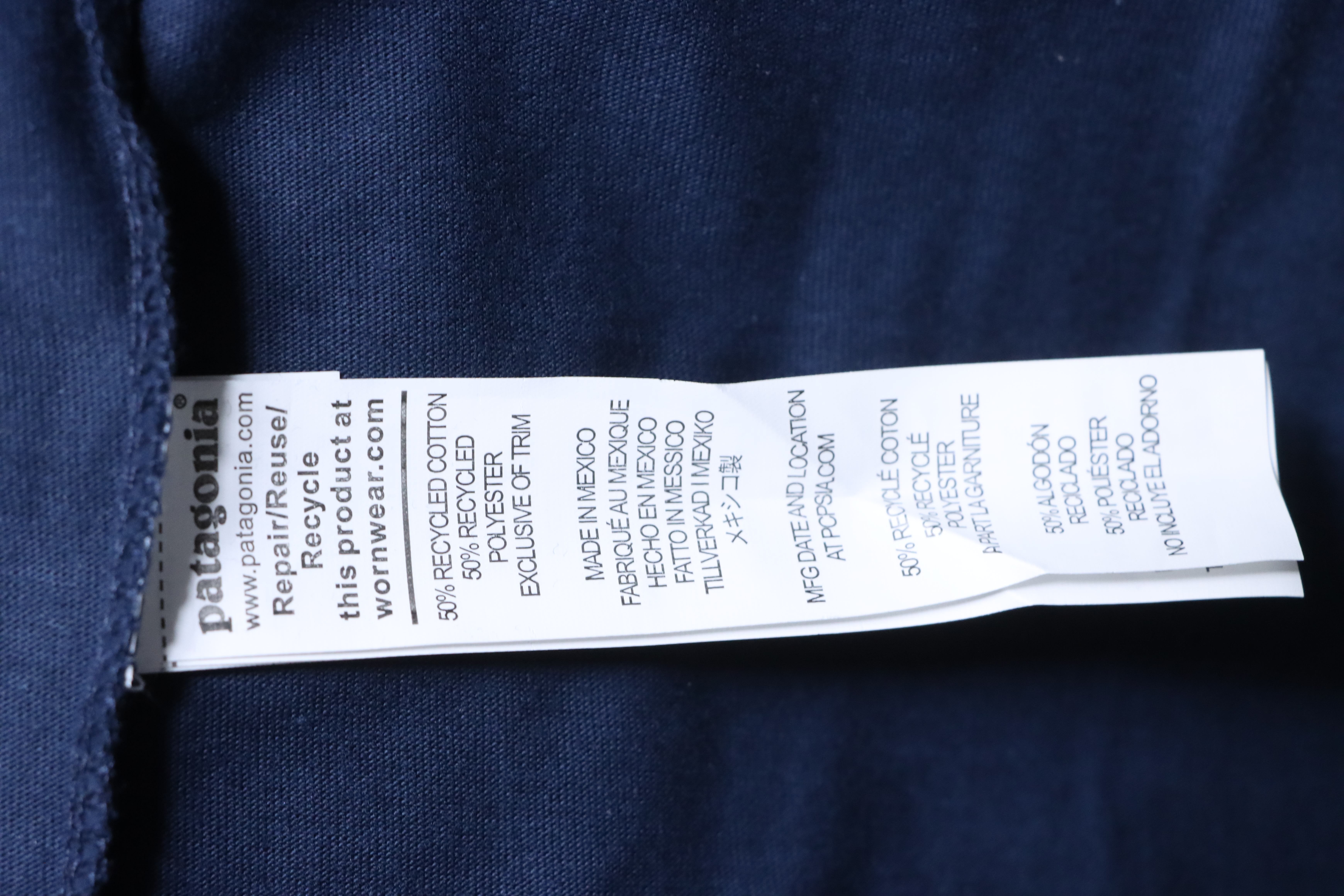 Patagonia P-6 Navy Letter Short Sleeve T-Shirt
