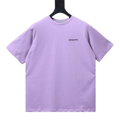 Patagonia P-6 Purple Letter Short Sleeve T-Shirt 02