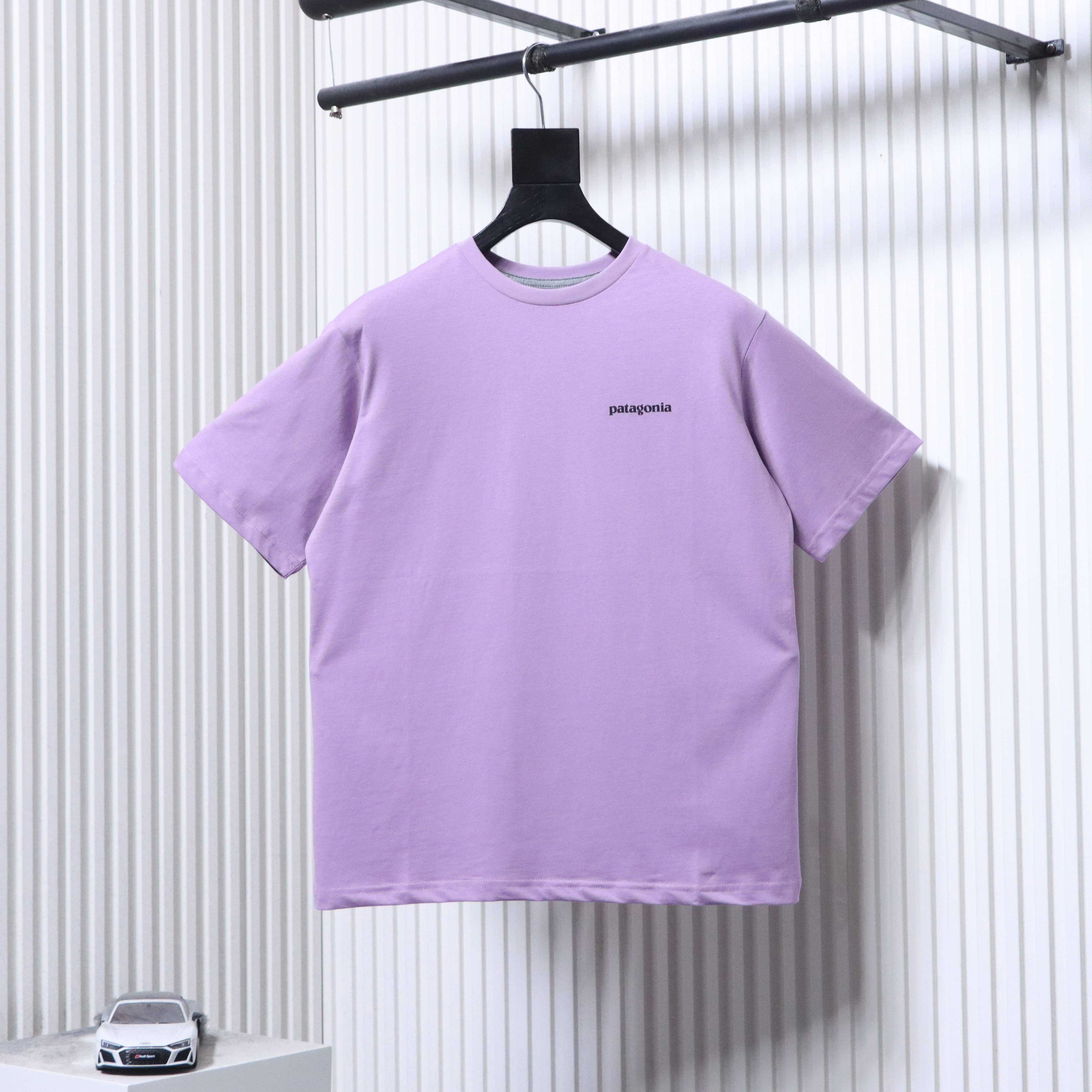 Patagonia P-6 Purple Letter Short Sleeve T-Shirt