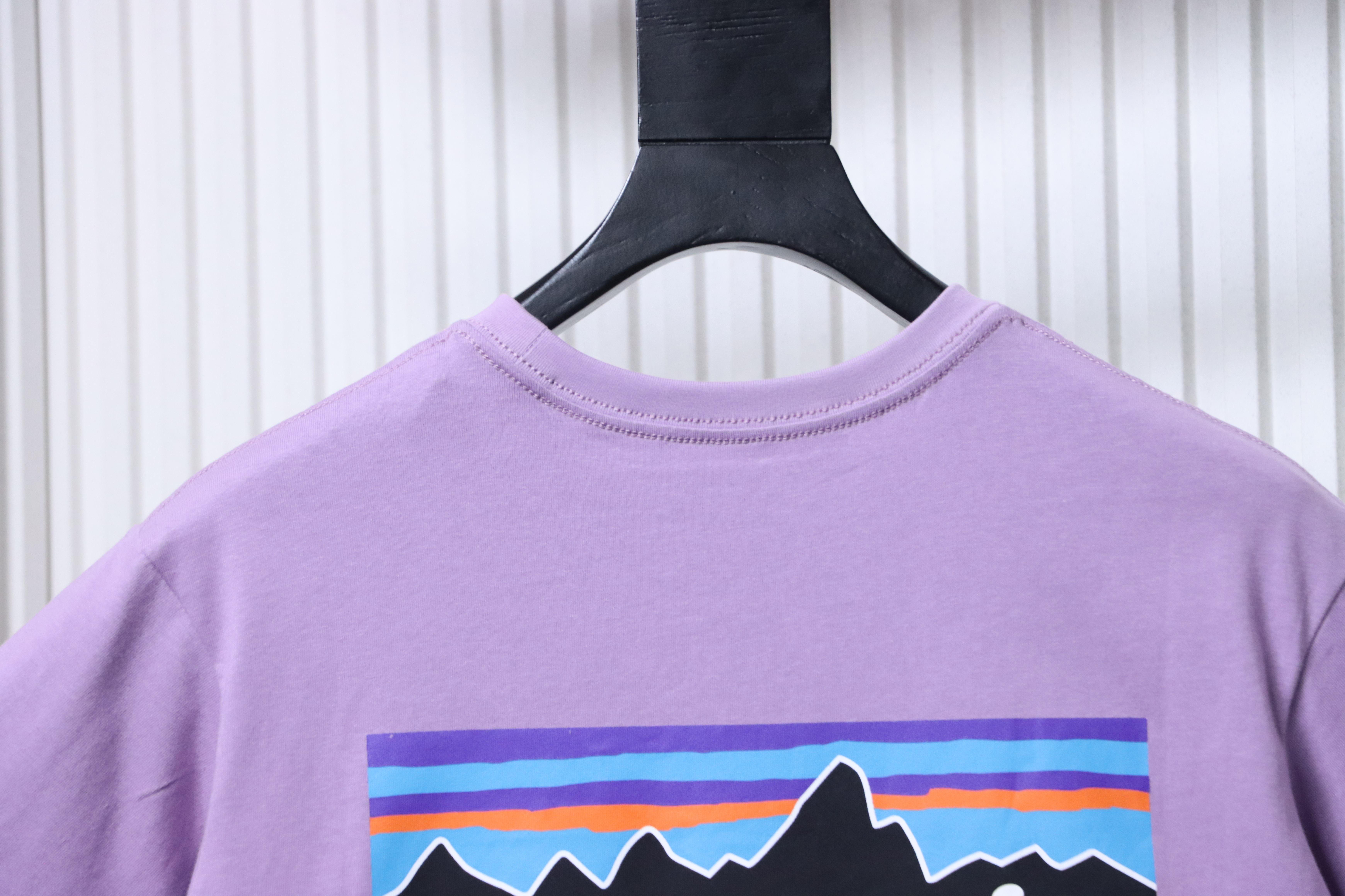 Patagonia P-6 Purple Letter Short Sleeve T-Shirt