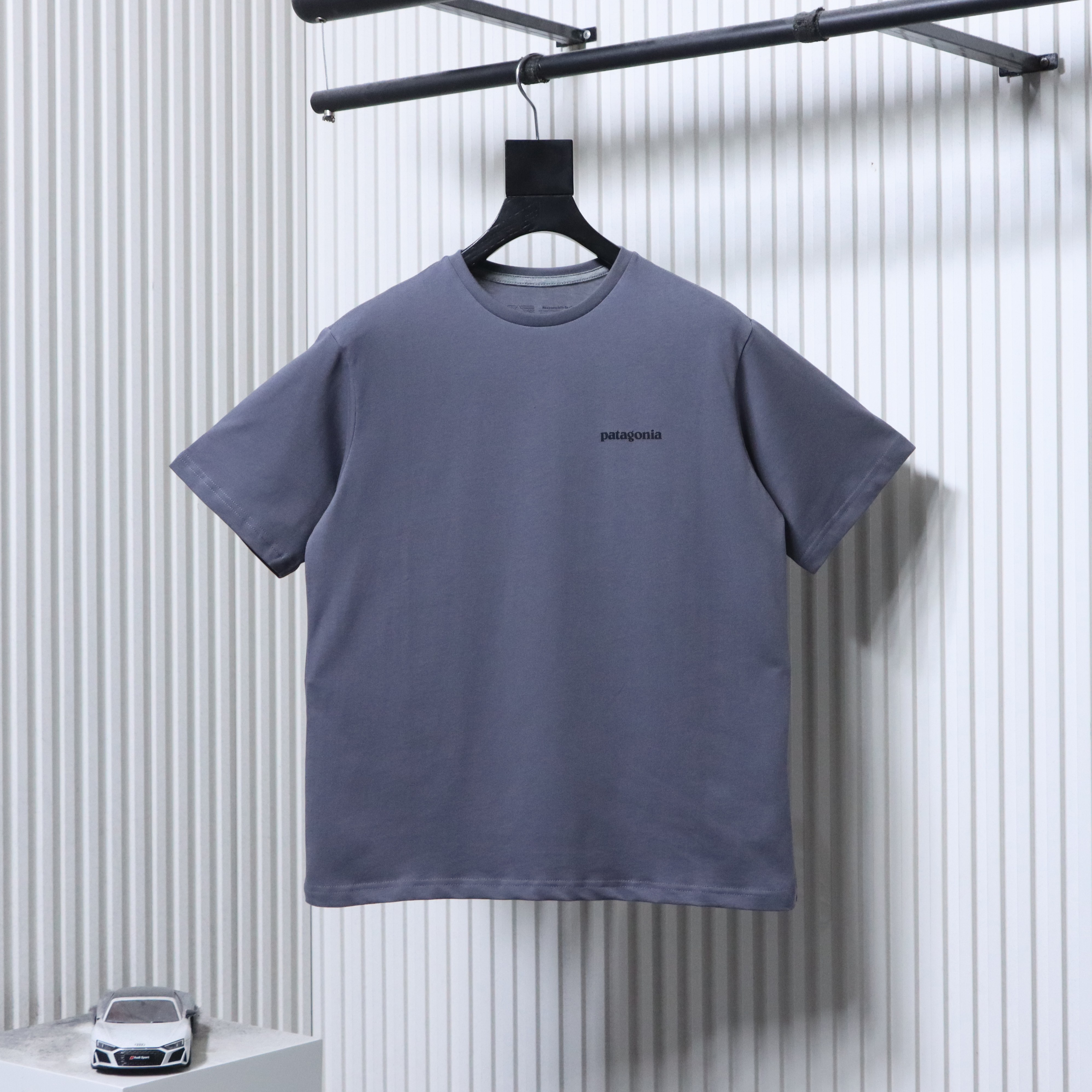 Patagonia P-6 Teal Letter Short Sleeve T-Shirt