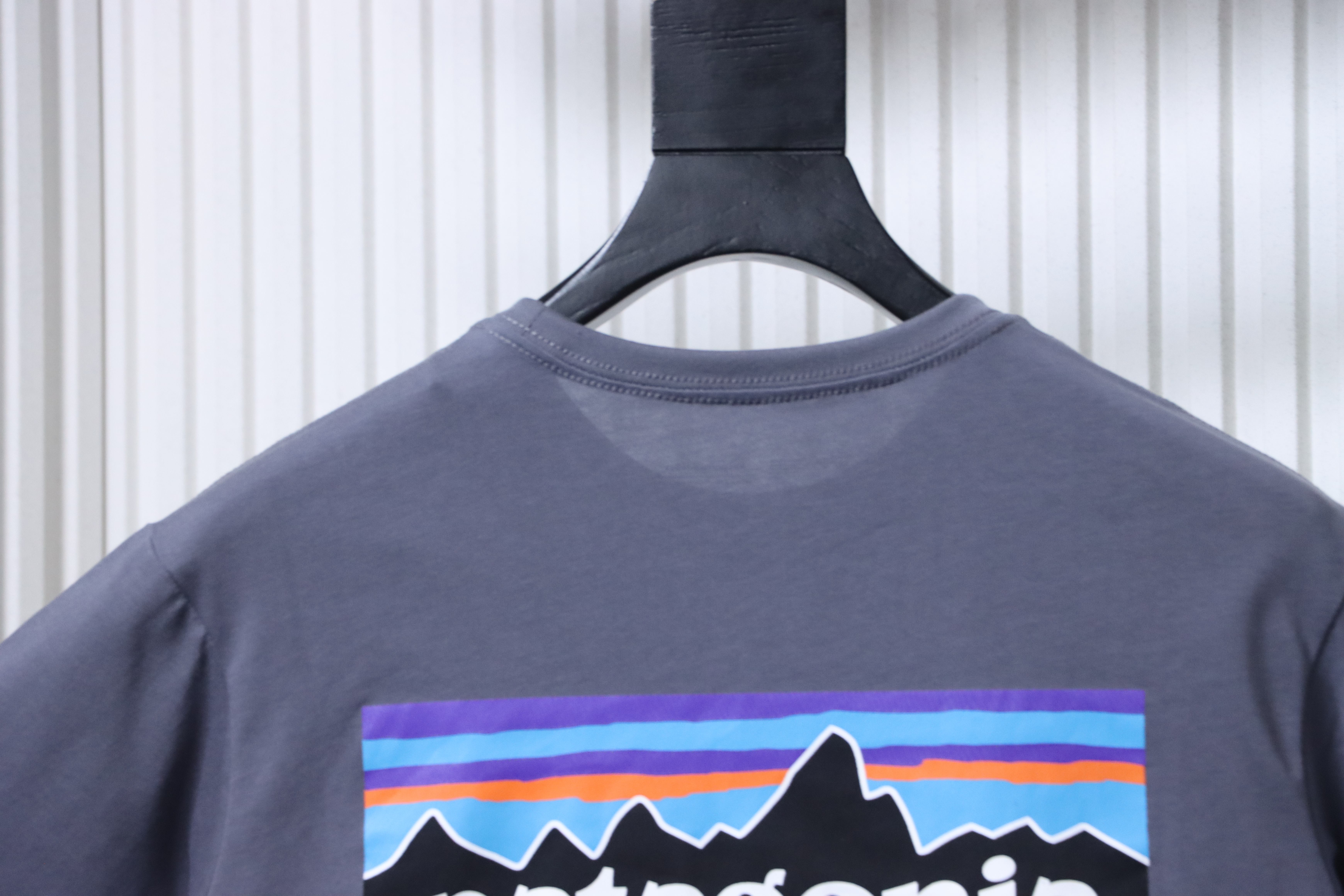 Patagonia P-6 Teal Letter Short Sleeve T-Shirt