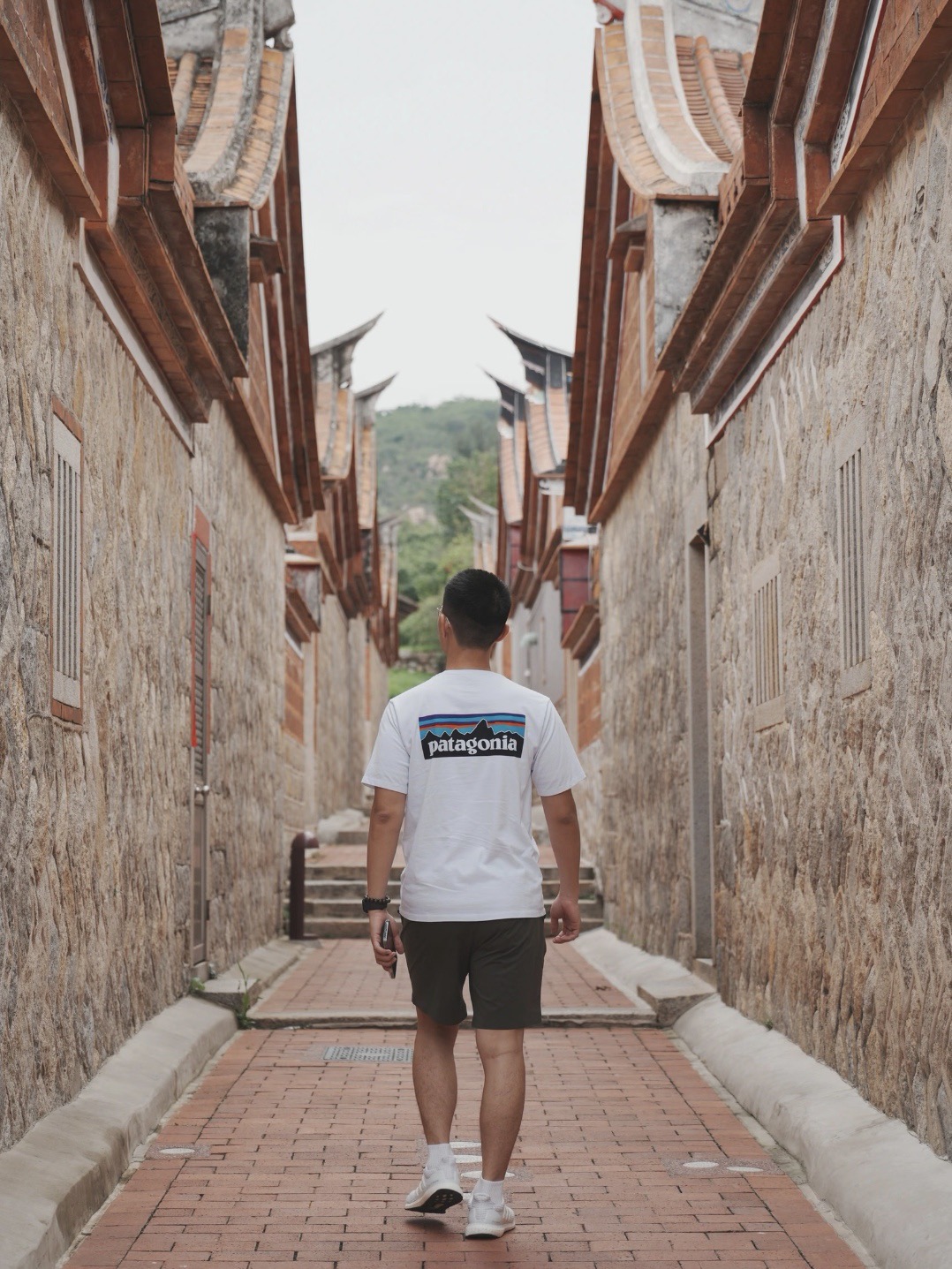 Patagonia P-6 White Letter Short Sleeve T-Shirt