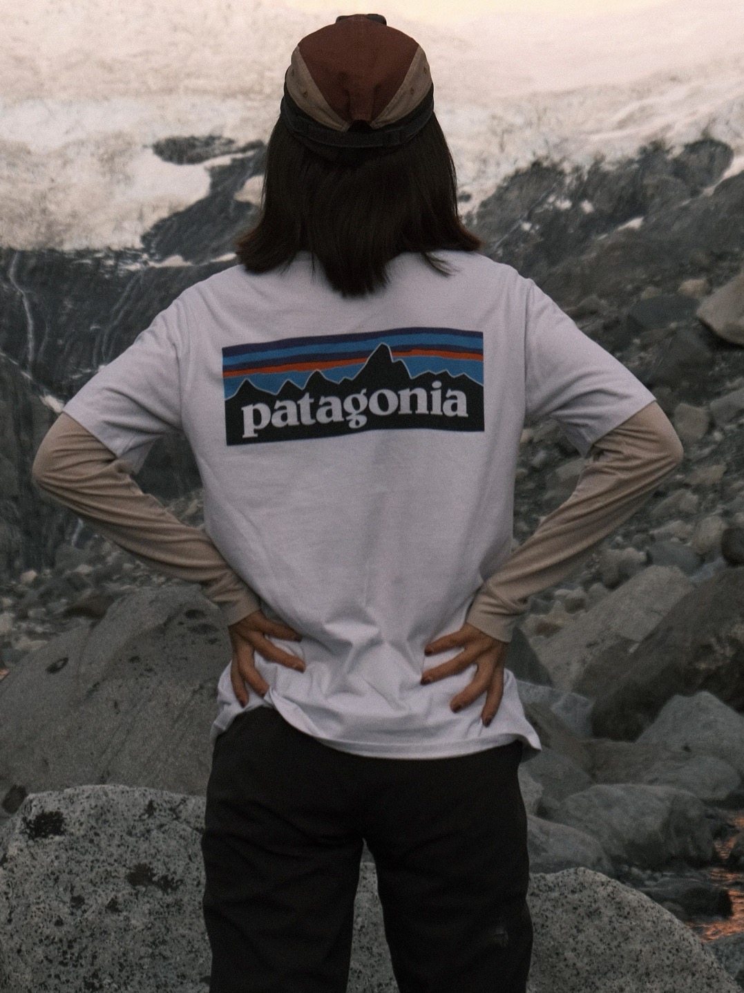 Patagonia P-6 White Letter Short Sleeve T-Shirt