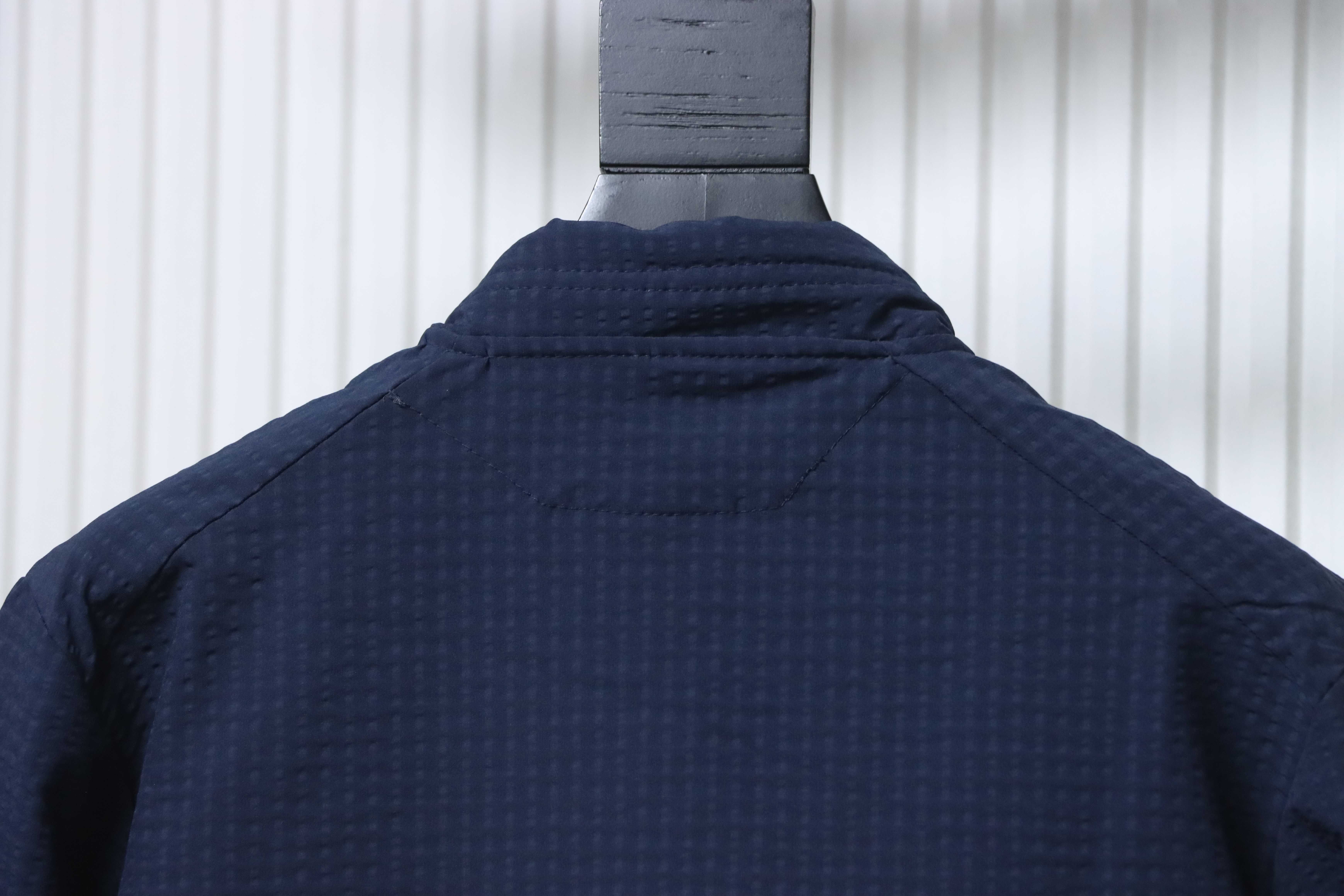 Patagonia R1 Air Zip Neck Logo Breathable Durable Stand Collar Jacket Dark Blue