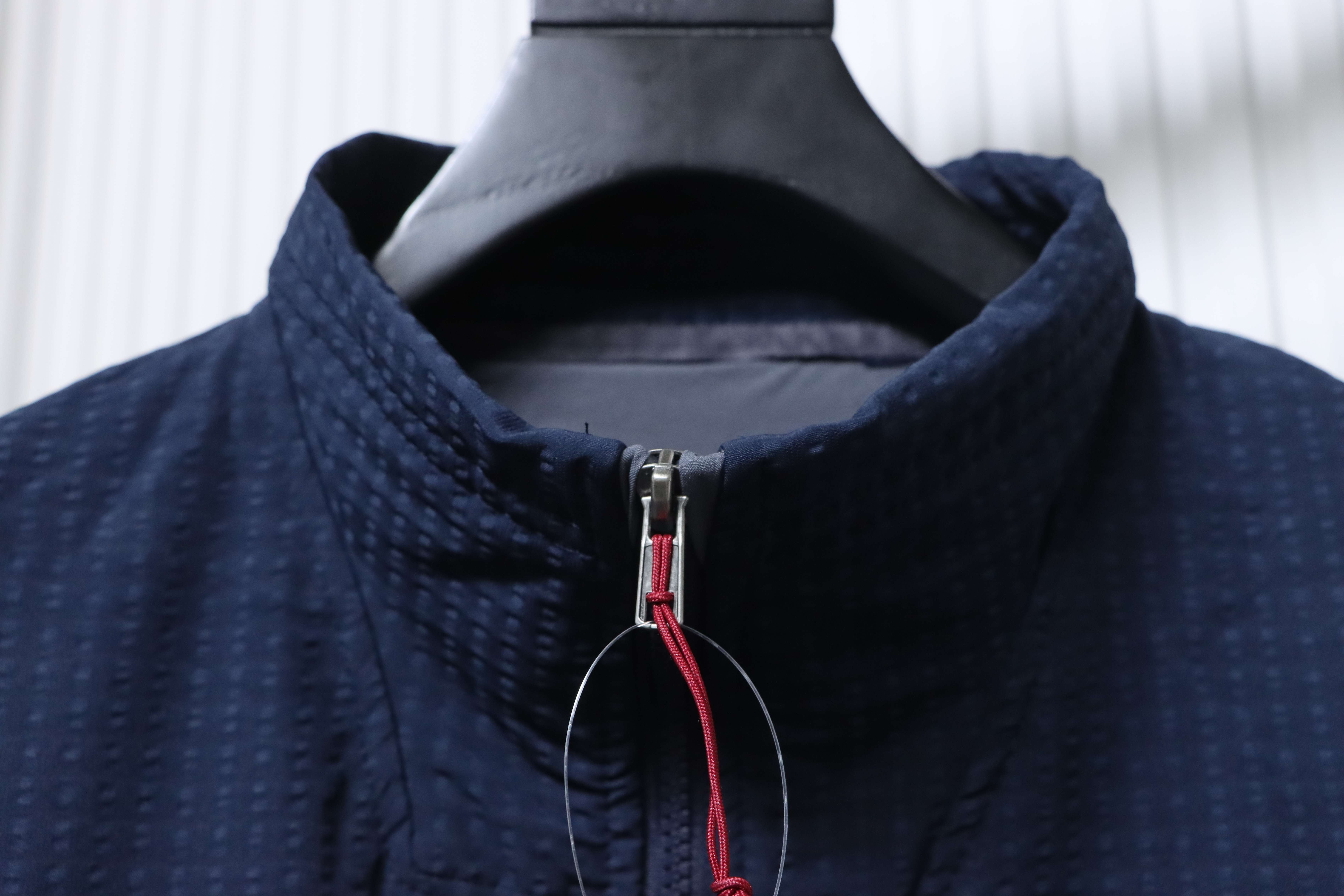 Patagonia R1 Air Zip Neck Logo Breathable Durable Stand Collar Jacket Dark Blue