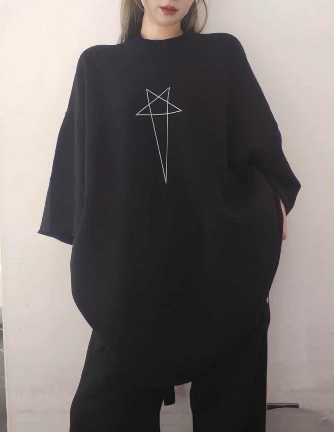 VETEMENTS RO-Style Classic Pentagram Logo Short Sleeve T-Shirt