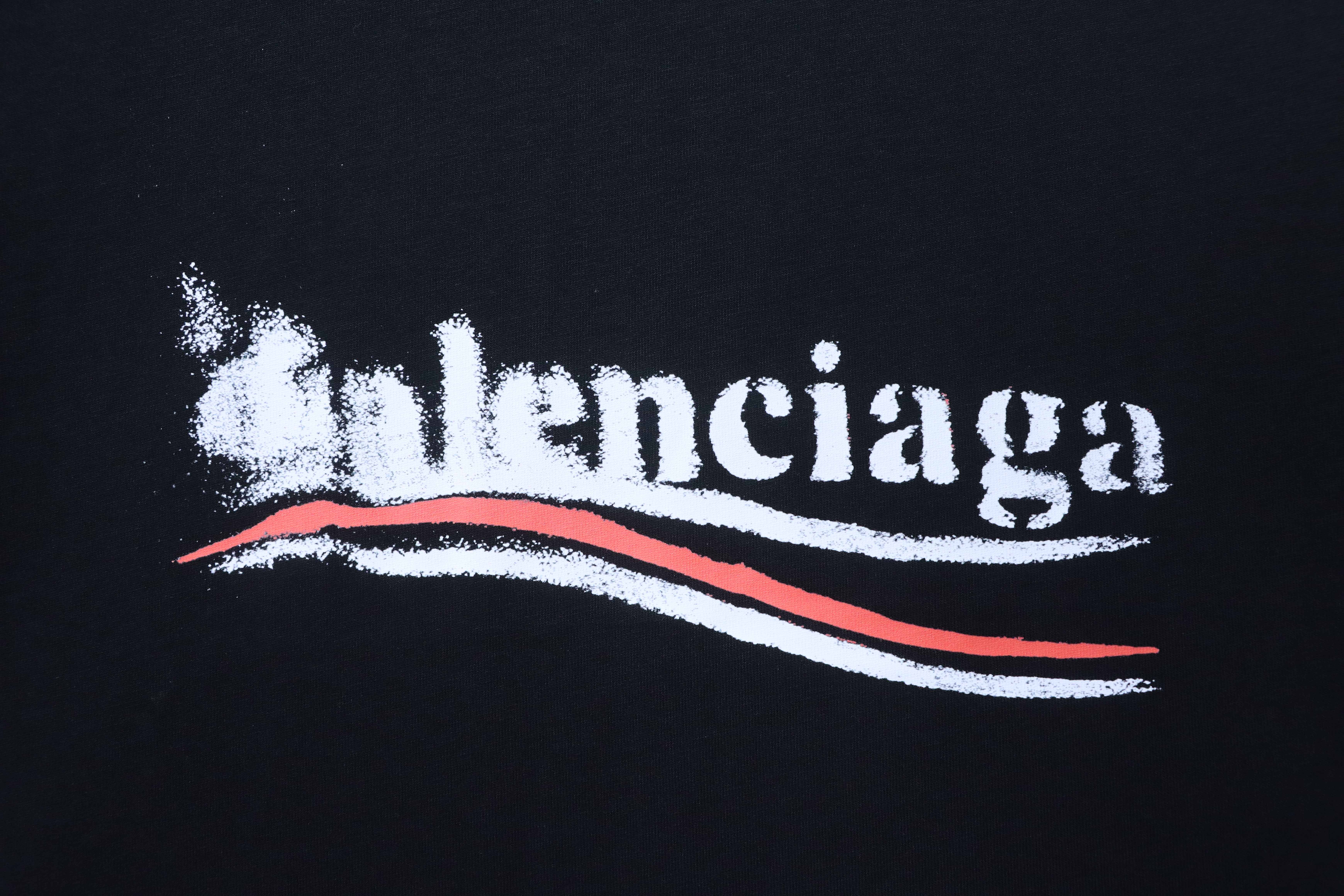 Balenciaga 24SS Coke Print Short Sleeve T-Shirt