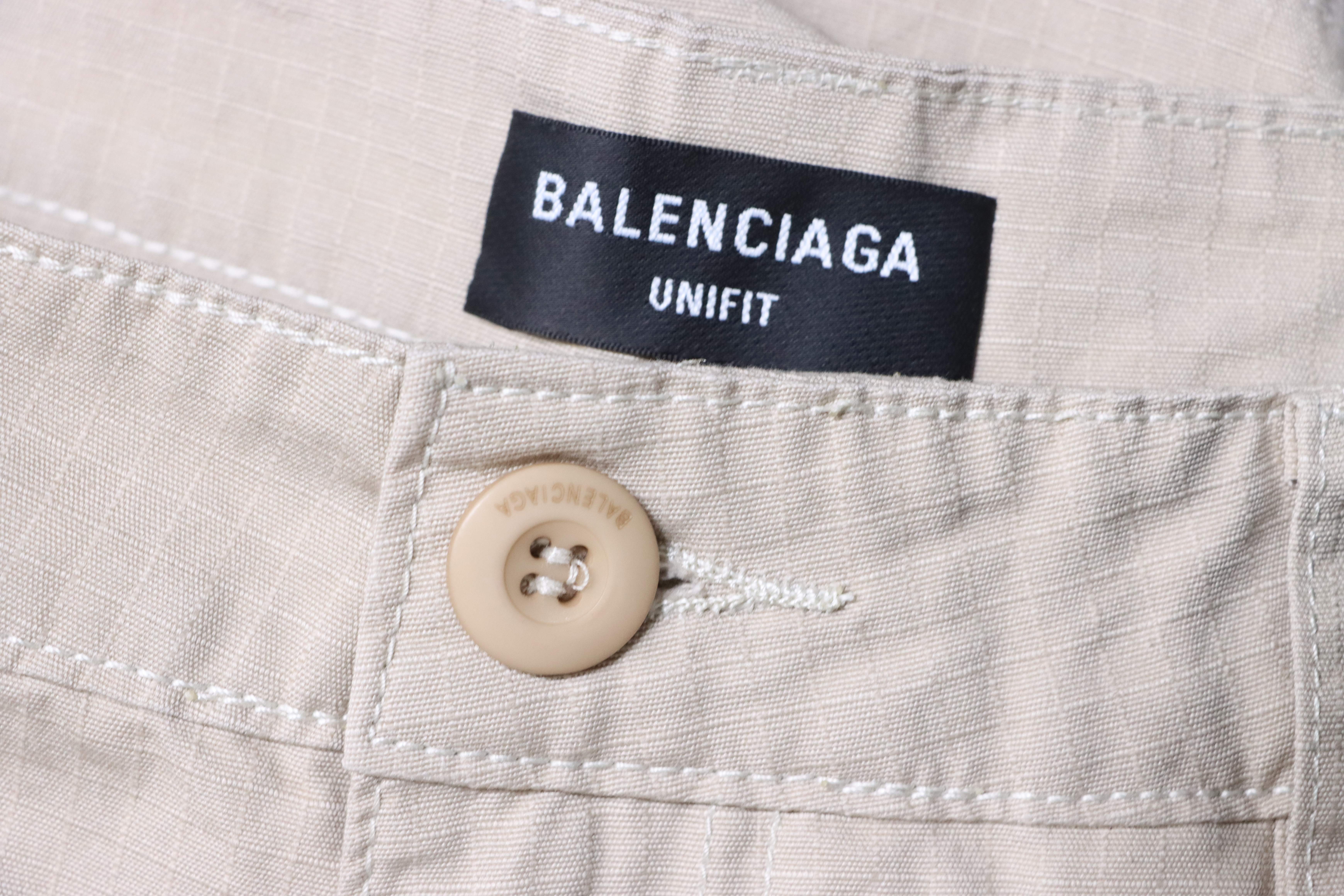 Balenciaga 24SS Heavy Craft Hand-Drawn Shorts
