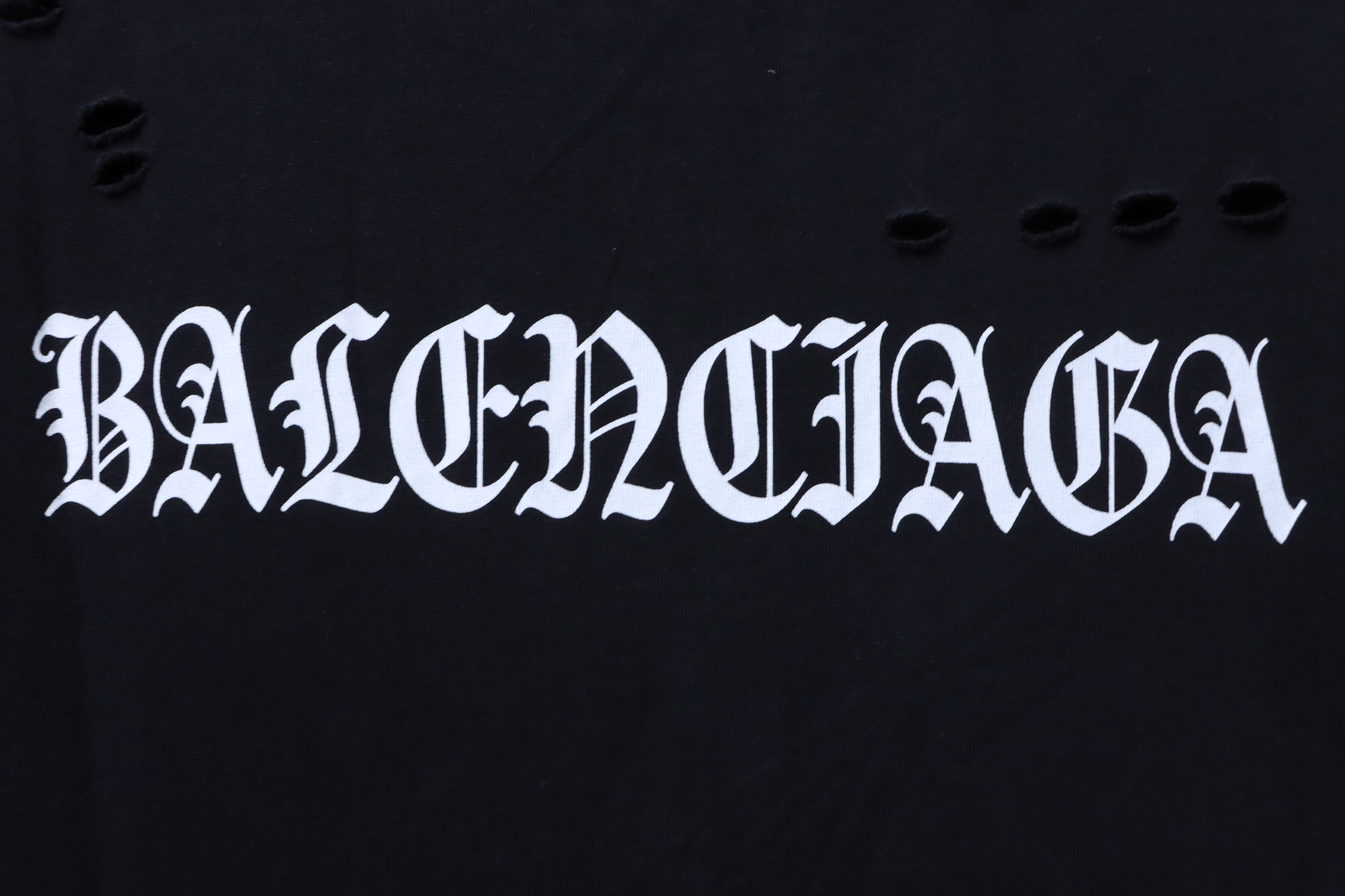 Balenciaga 24SS Letter Print Short Sleeve T-Shirt