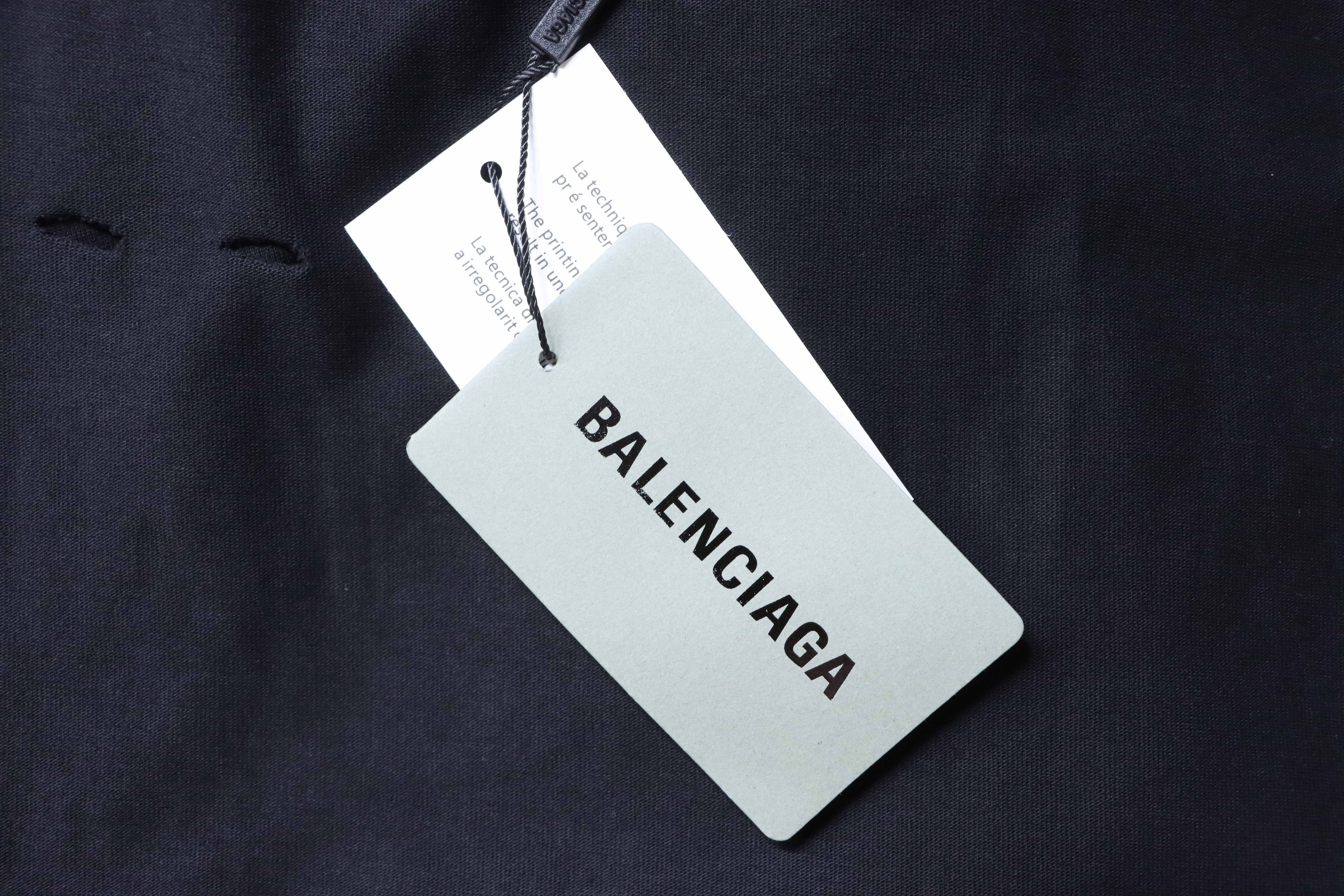 Balenciaga 24SS Letter Print Short Sleeve T-Shirt