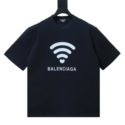 Balenciaga 24SS New 520 Limited .wifi Heart Short Sleeve T-Shirt Style 2 02