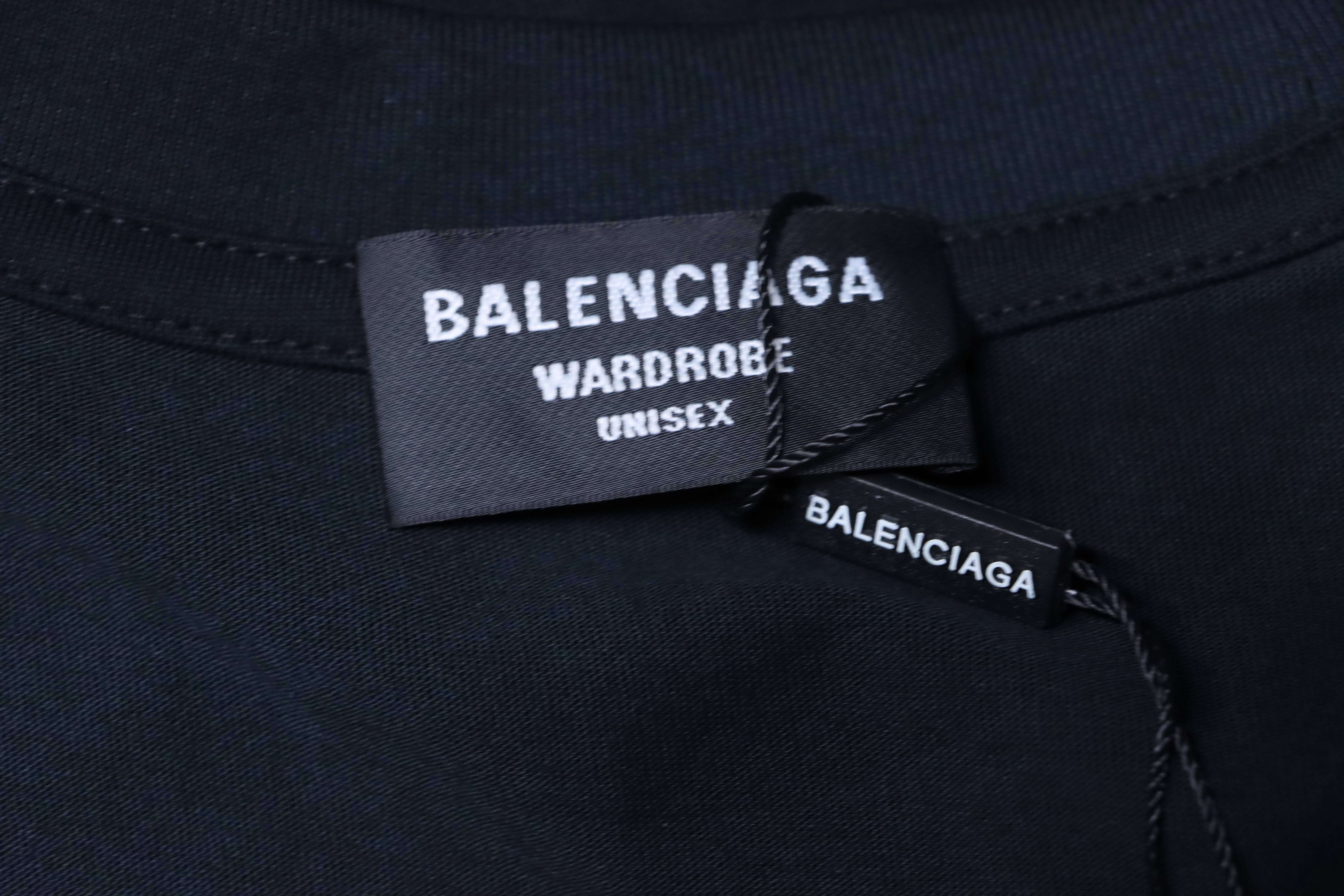 Balenciaga 24SS New 520 Limited .wifi Heart Short Sleeve T-Shirt Style 2