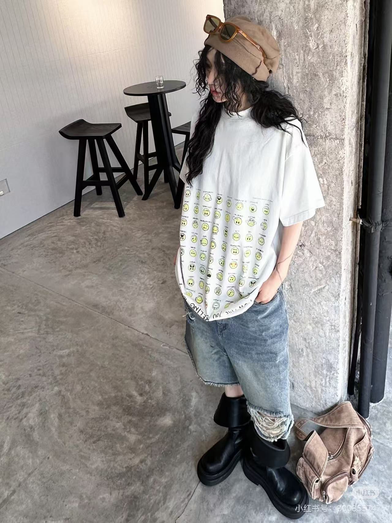 Balenciaga 24SS New Meme Print Short Sleeve T-Shirt Style 1