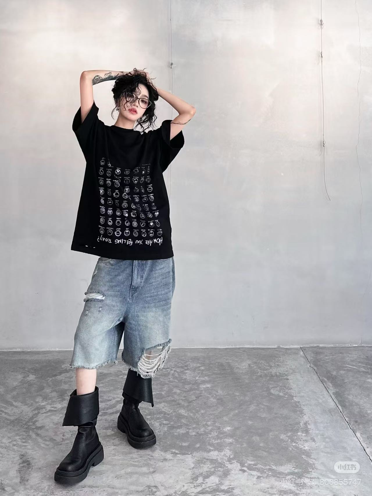 Balenciaga 24SS New Meme Print Short Sleeve T-Shirt Style 2