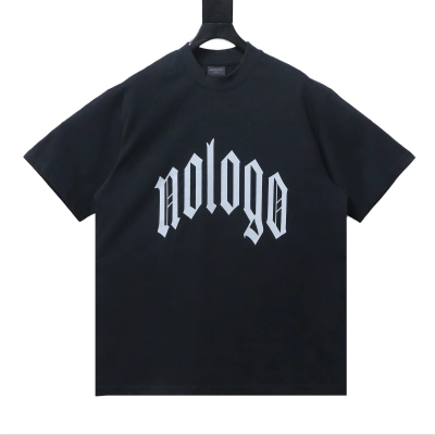Balenciaga 24SS New no Logo Print Short Sleeve T-Shirt 01