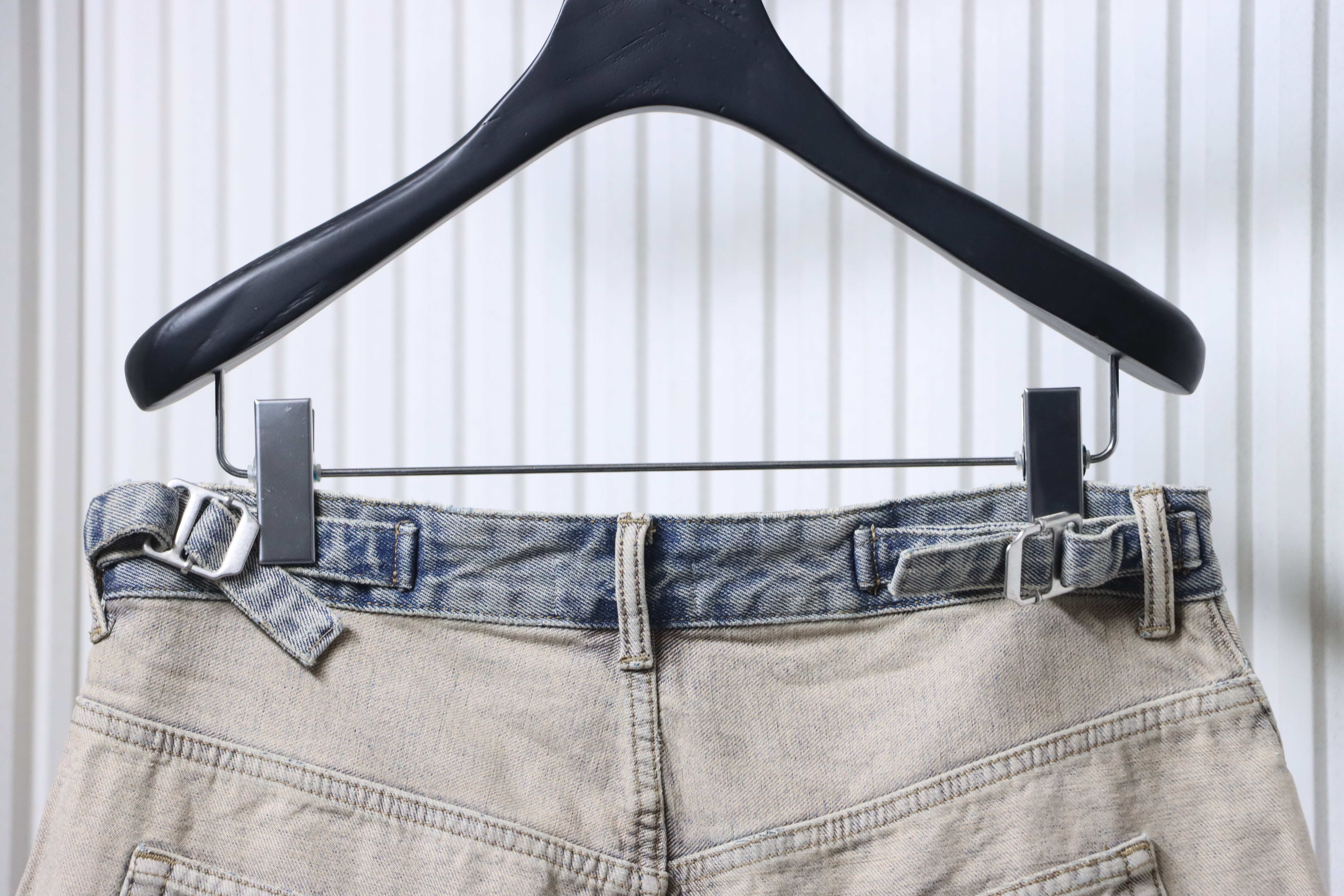 Balenciaga 24SS New Washed Distressed Shorts