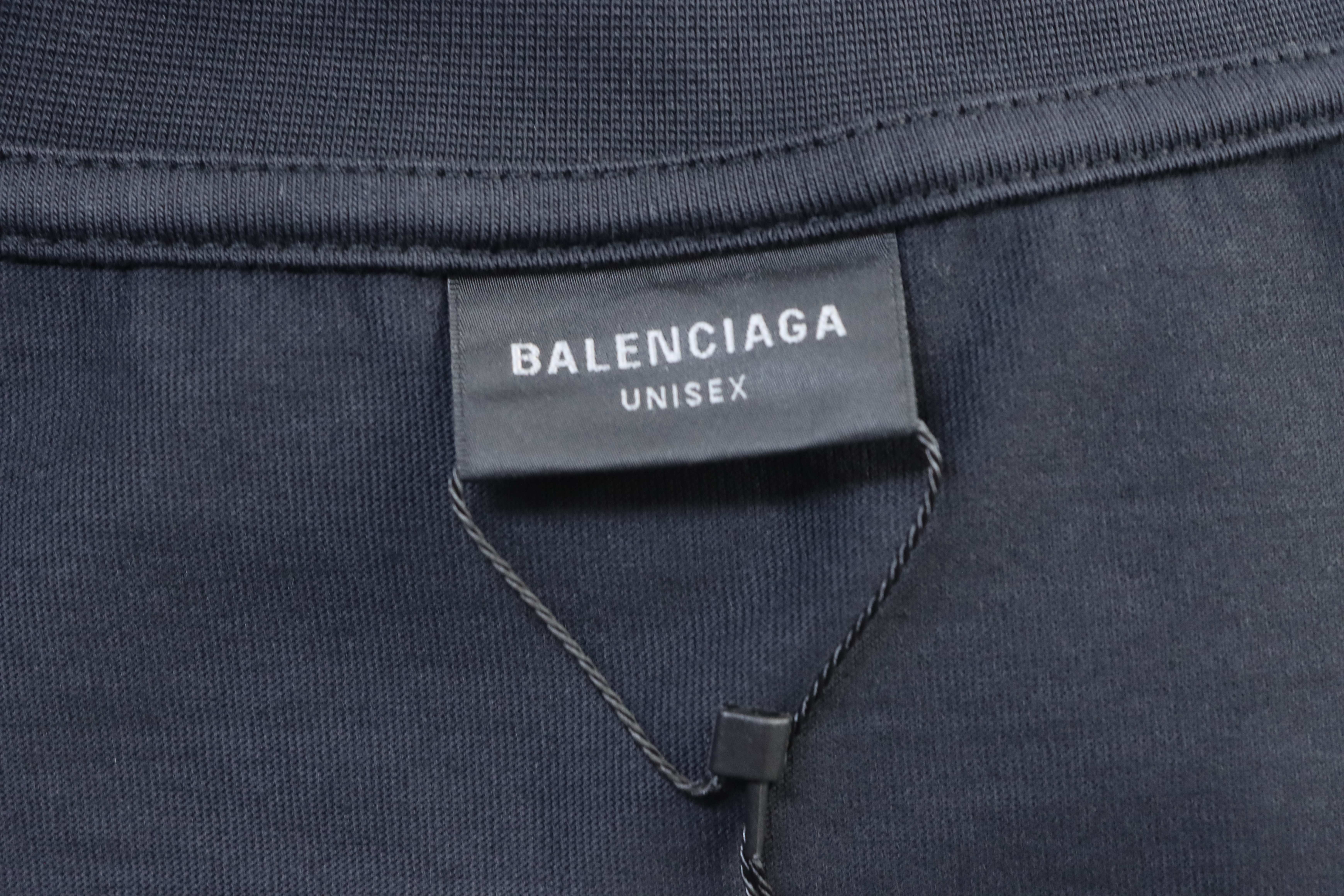 Balenciaga 25SS Badge Embroidery Short Sleeve T-Shirt