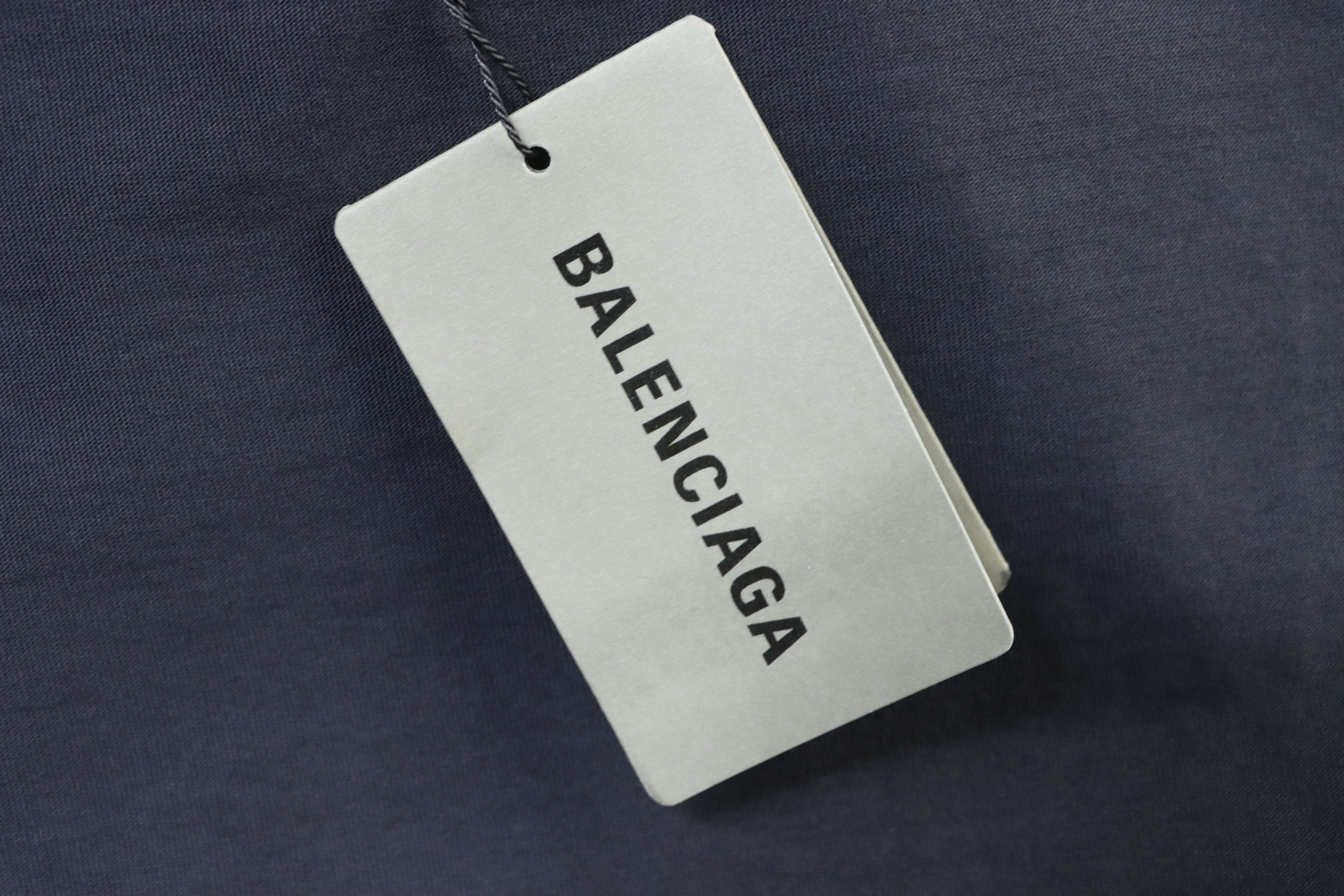 Balenciaga 25SS Badge Embroidery Short Sleeve T-Shirt