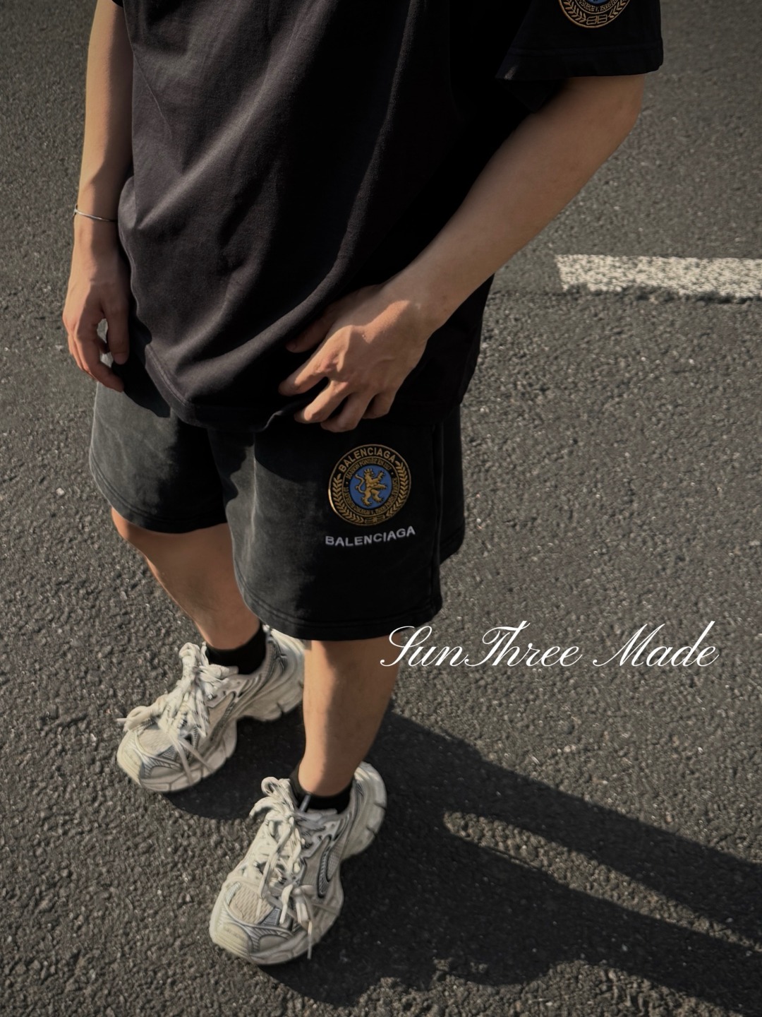 Balenciaga 25SS Badge Embroidery Shorts