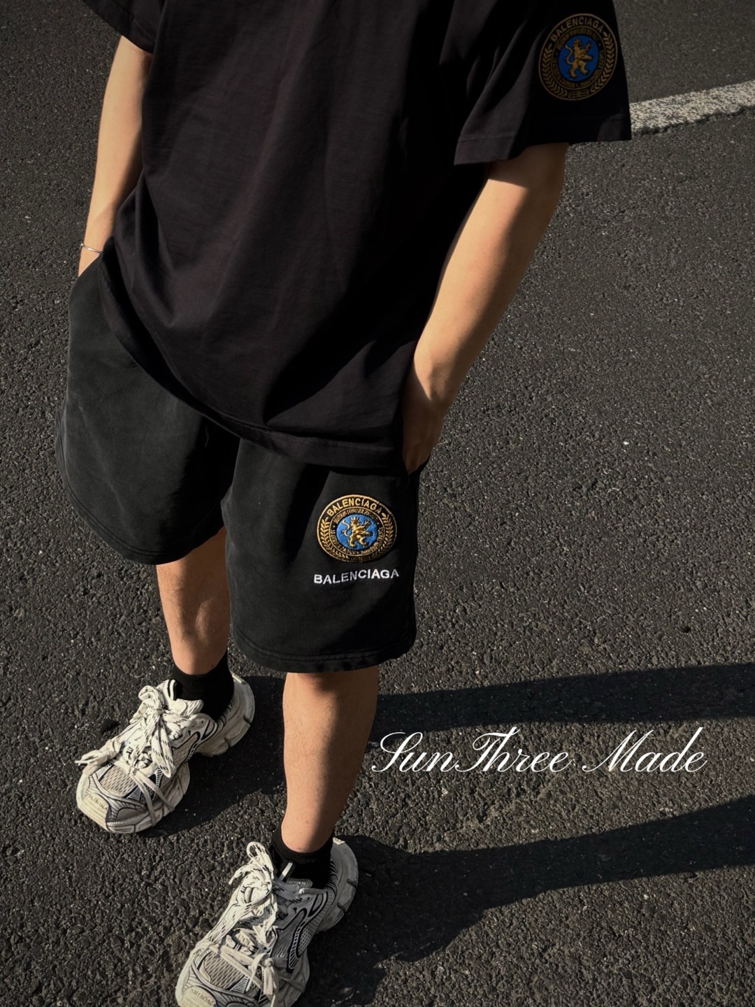 Balenciaga 25SS Badge Embroidery Shorts