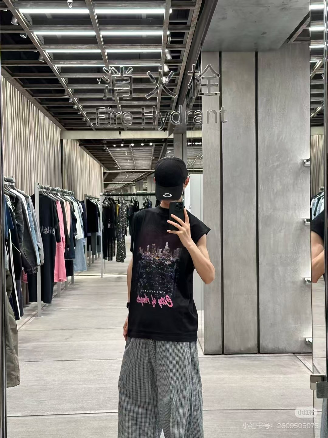 Balenciaga 25SS City Night Scene Limited Print Short Sleeve T-Shirt