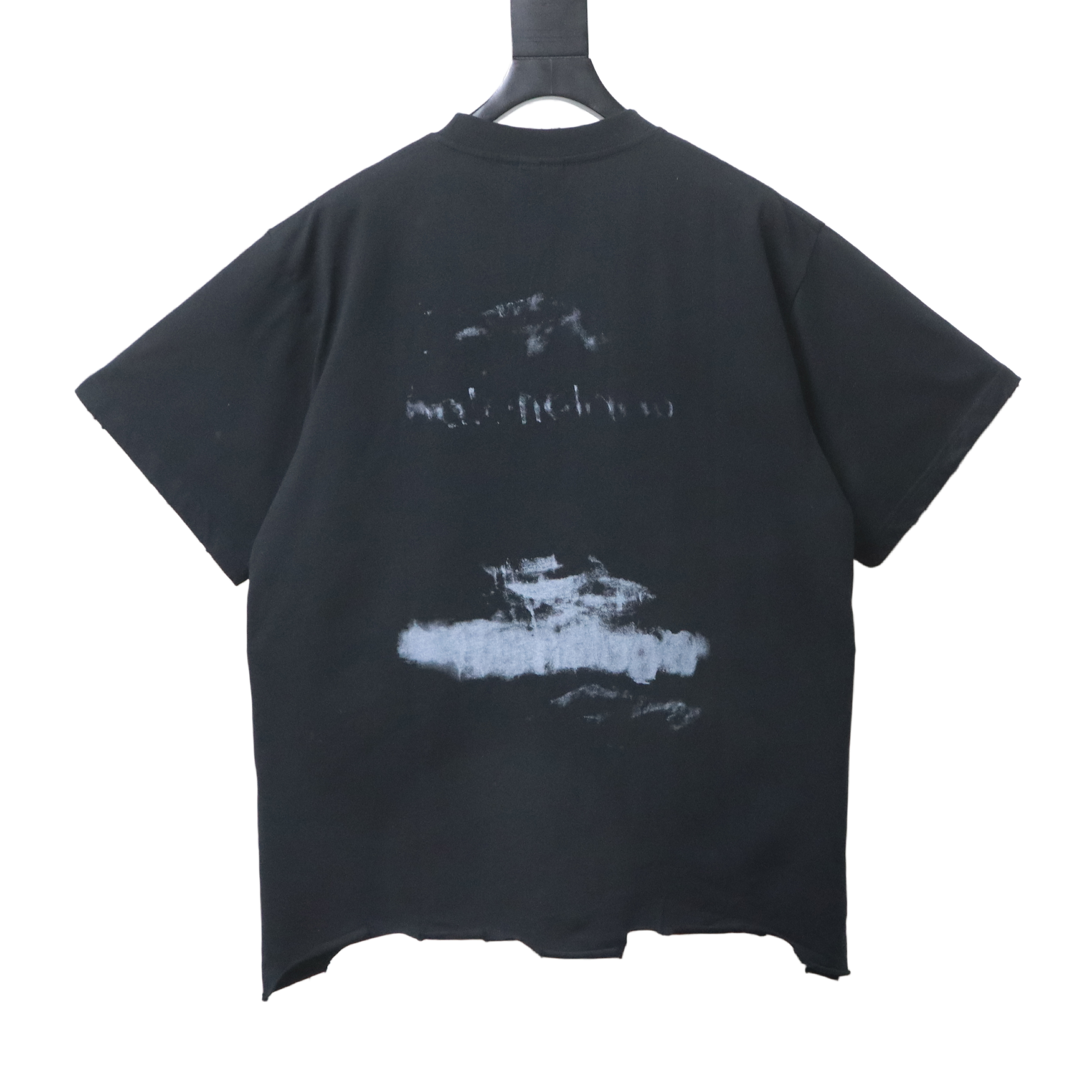 Balenciaga 25SS New Destroyed Graffiti Short Sleeve T-Shirt Style 2