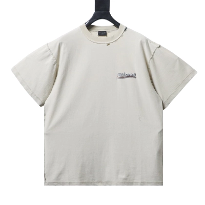 Balenciaga 25SS Reversible Coke Embroidery Short Sleeve T-Shirt 02