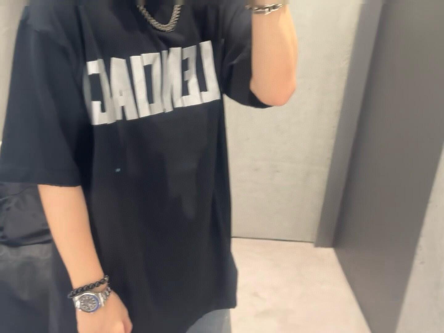 Balenciaga 25SS Silver Tape Short Sleeve T-Shirt