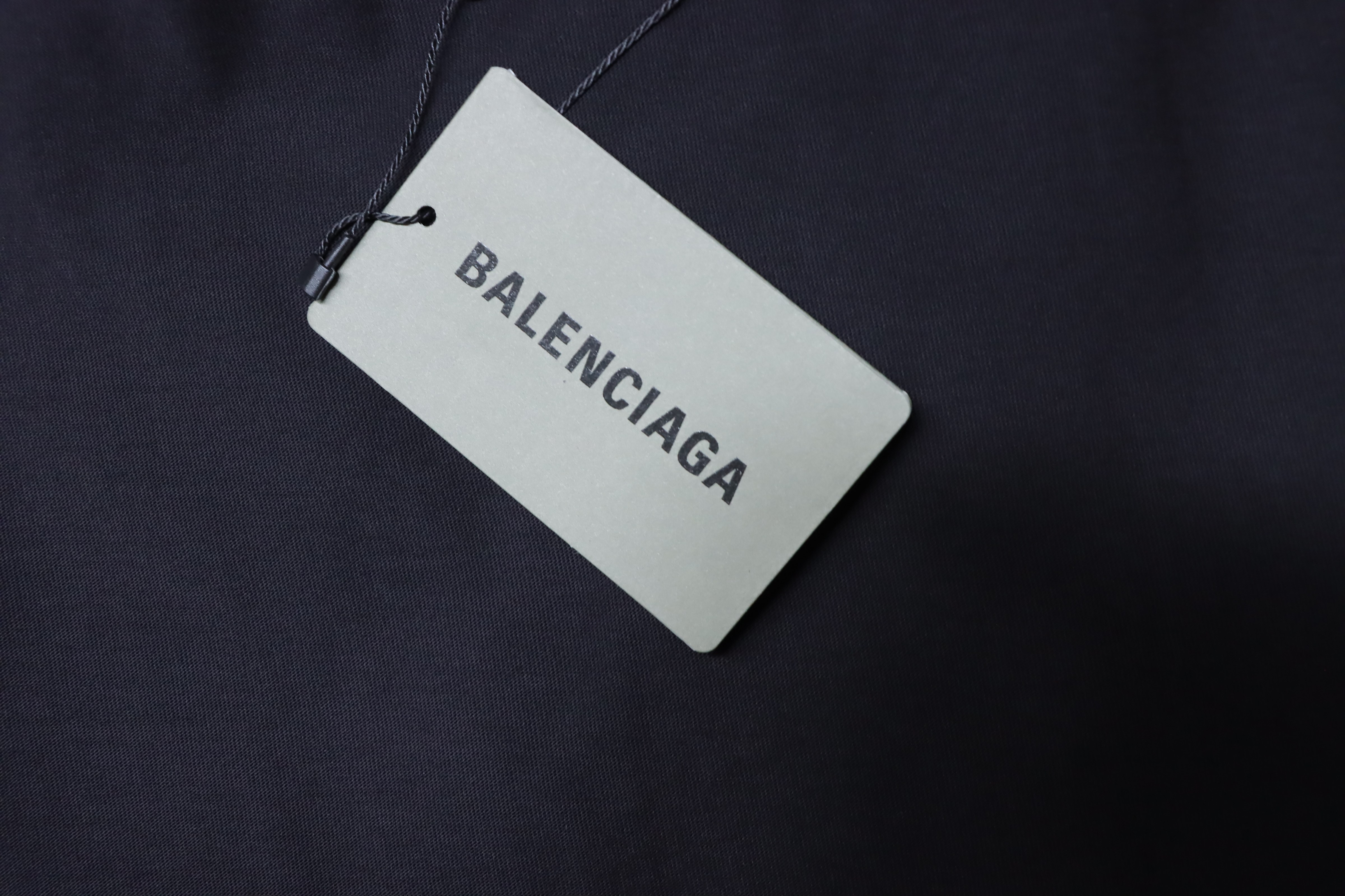 Balenciaga 25SS Small Wheat Embroidery Short Sleeve T-Shirt