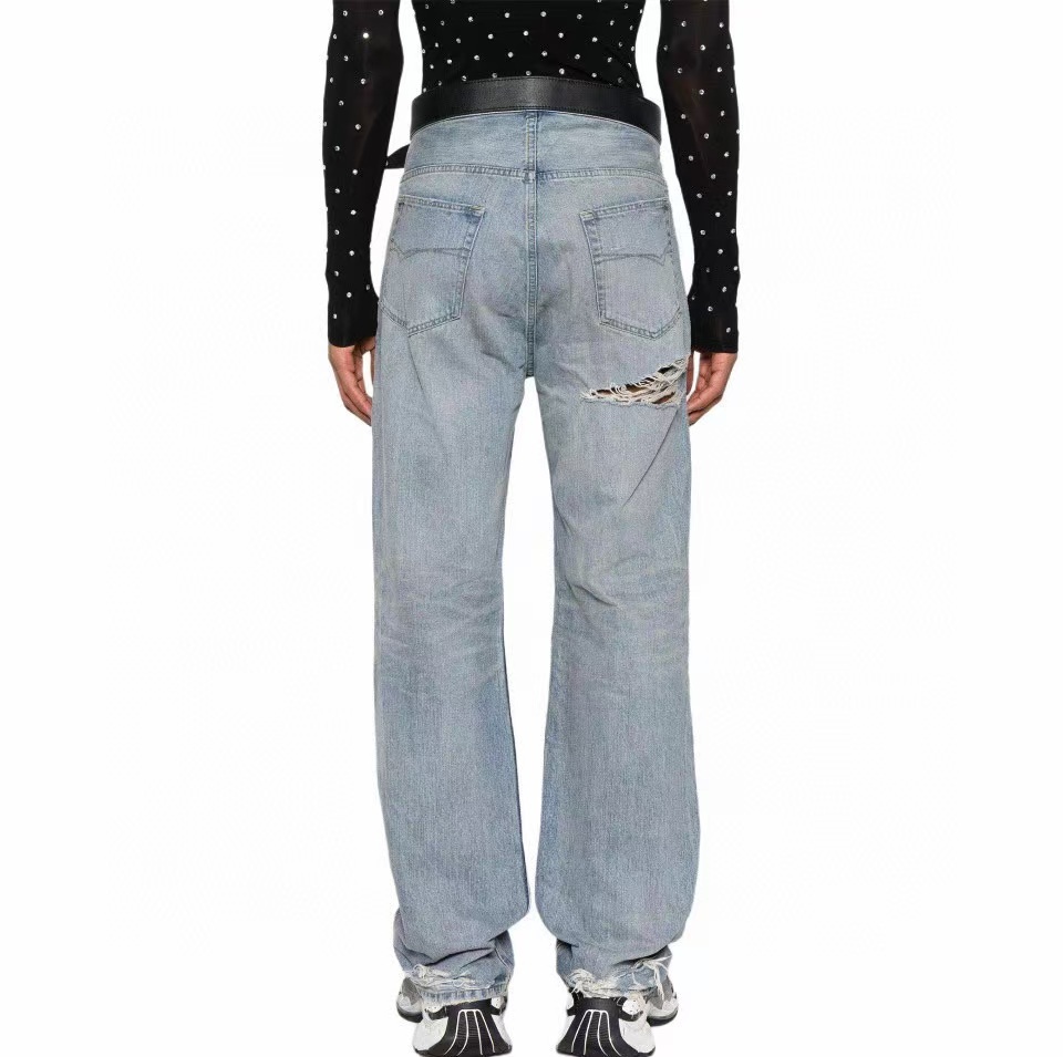Balenciaga 25SS Washed Destroyed Jeans