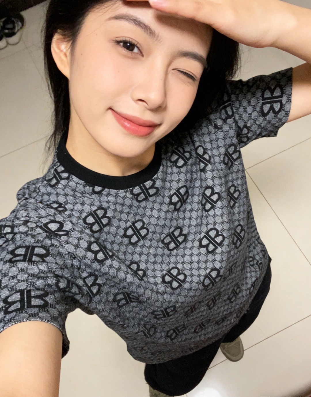 Balenciaga 26SS Allover BB Monogram Jacquard Short Sleeve T-Shirt Style 1