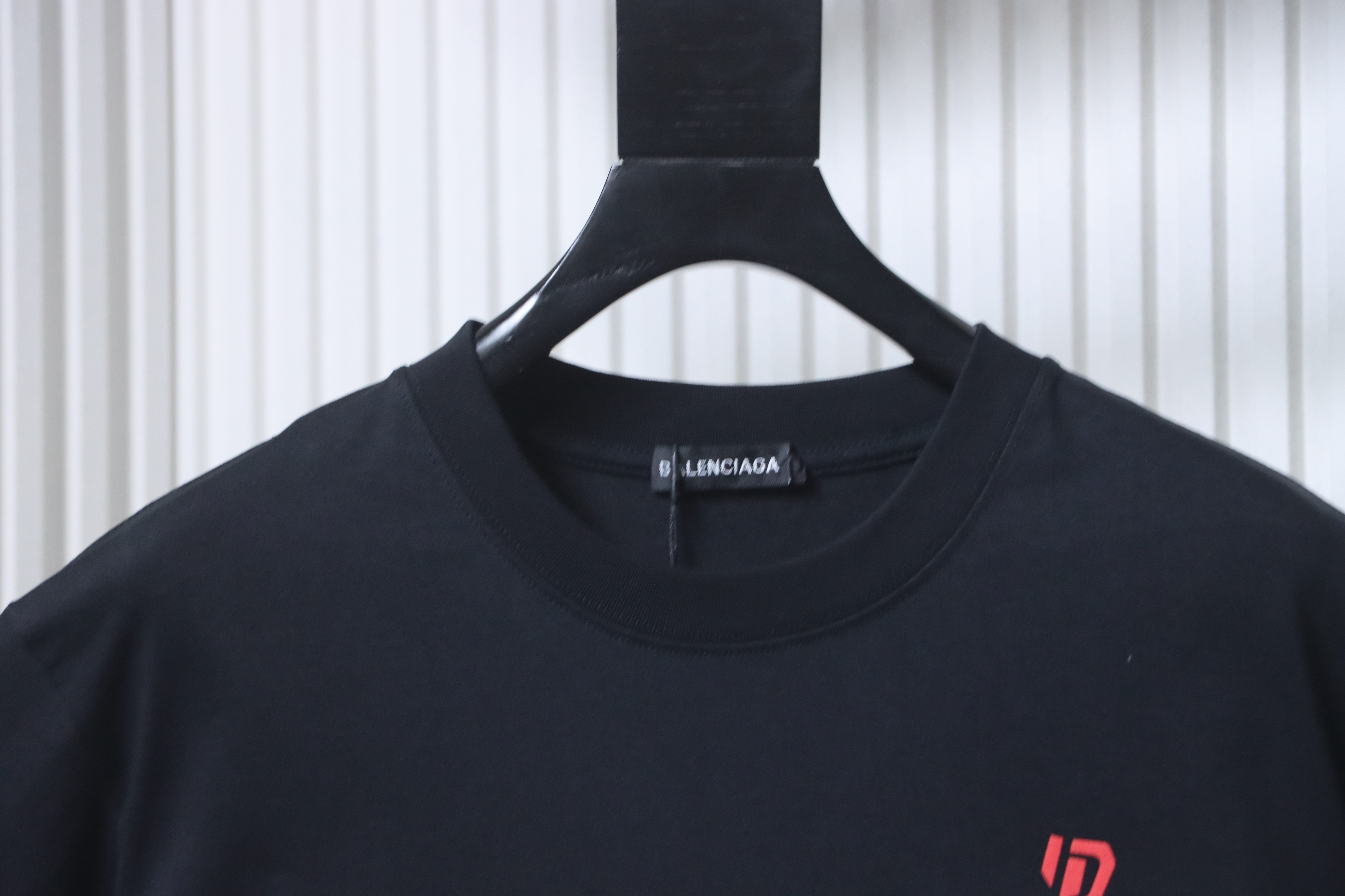 Balenciaga 26SS Back Logo Print Crewneck Short Sleeve T-Shirt Style 2