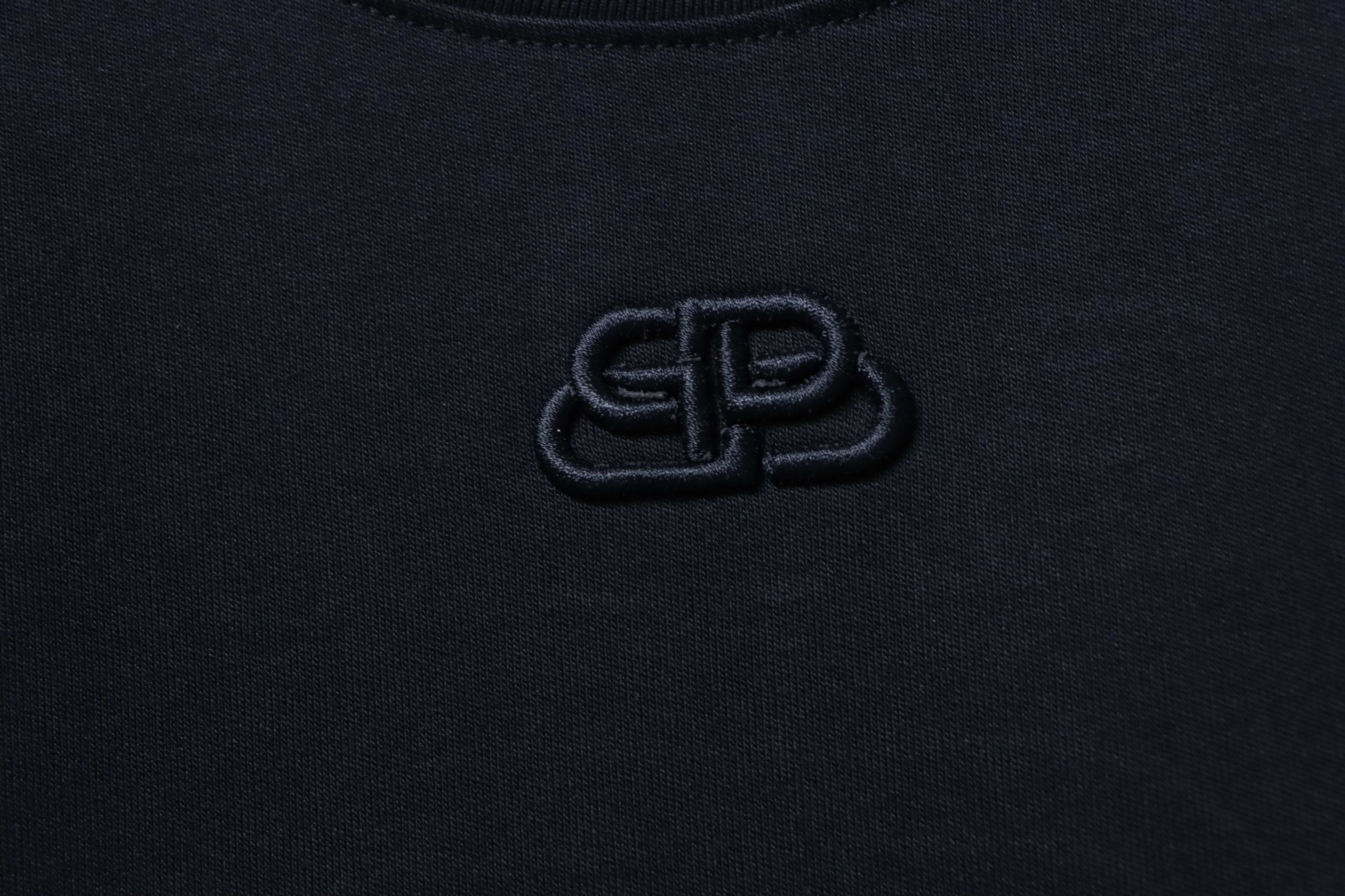 Balenciaga 26SS Chest Small Logo Logo Embroidery Crewneck Short Sleeve T-Shirt Style 1