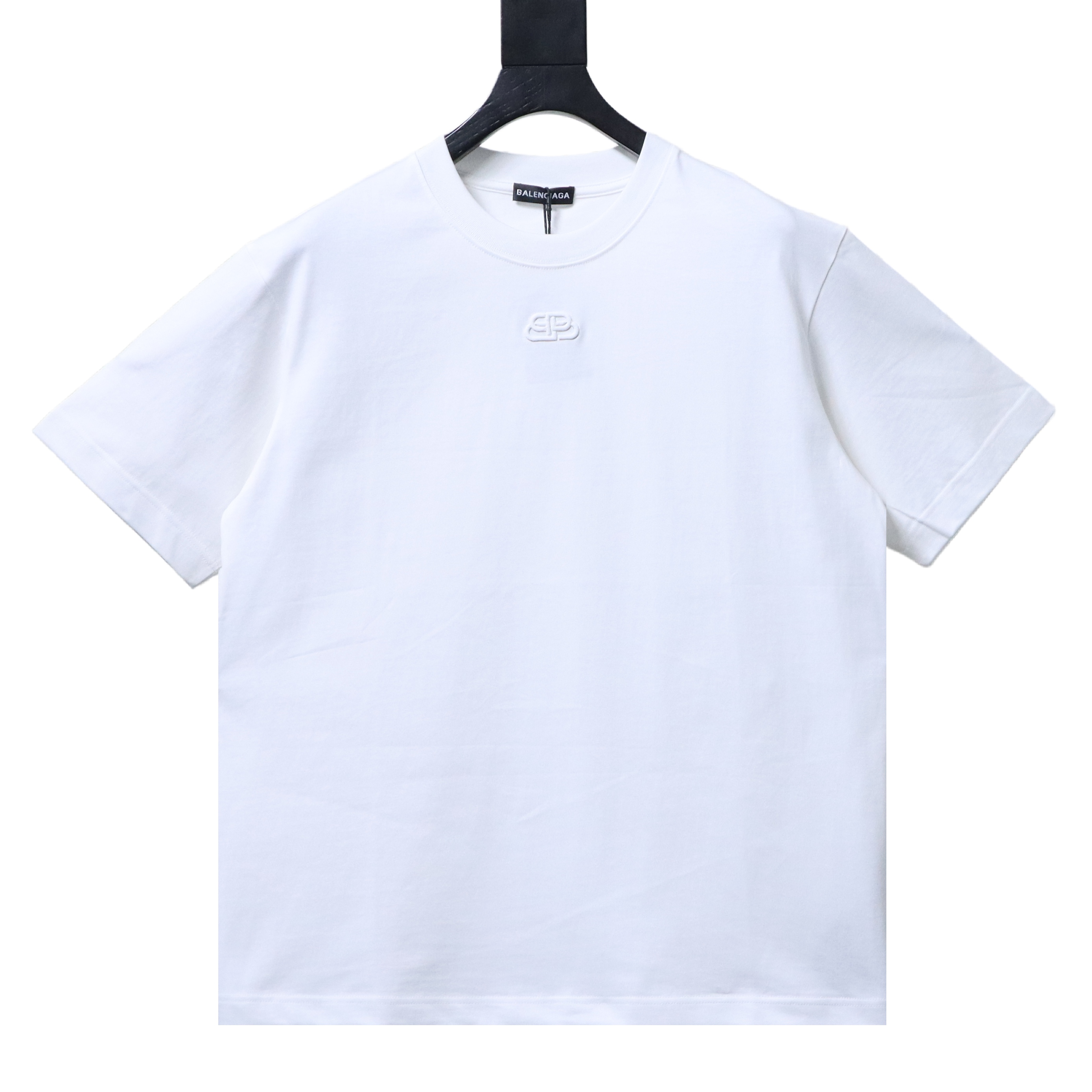 Balenciaga 26SS Chest Small Logo Logo Embroidery Crewneck Short Sleeve T-Shirt Style 2