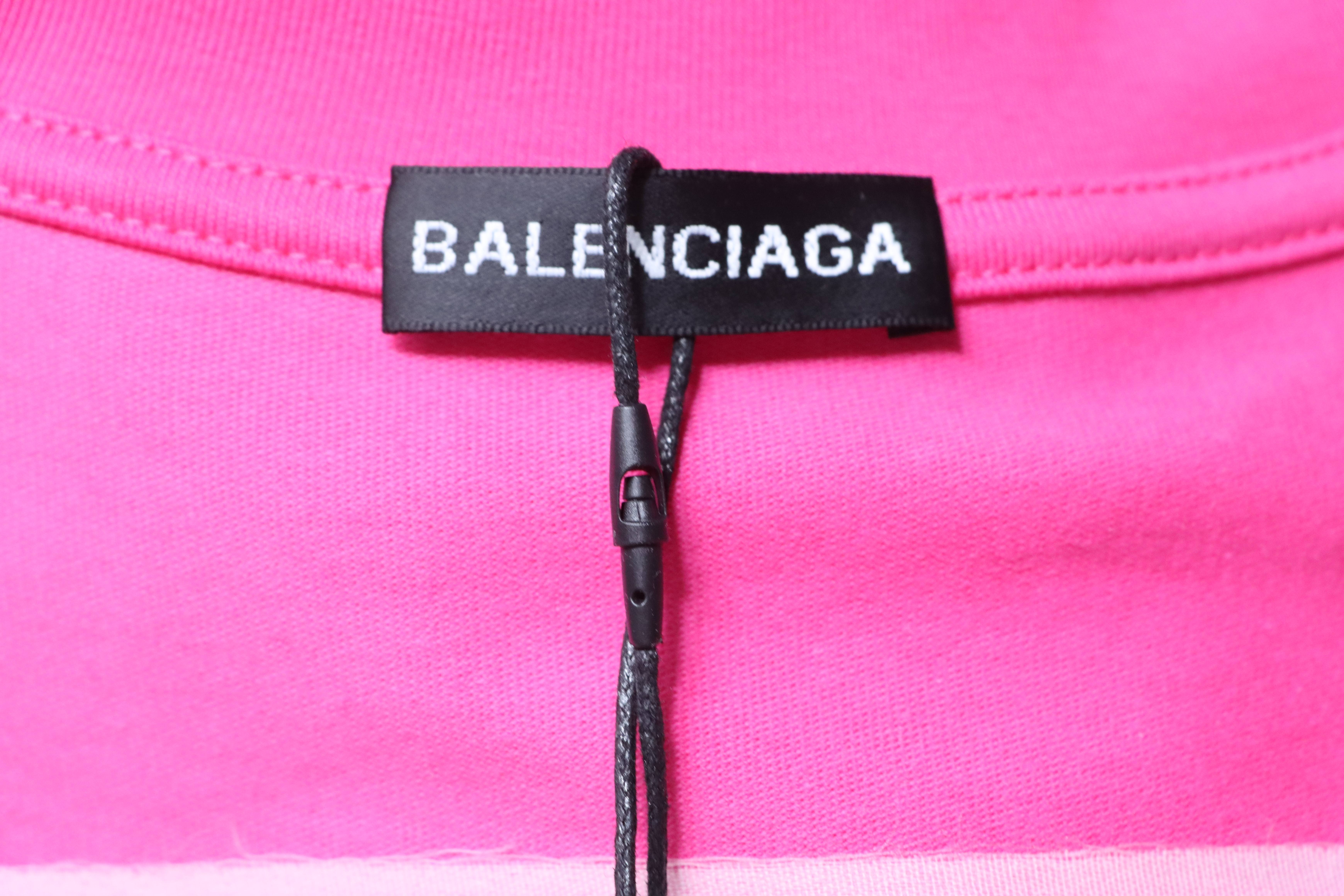 Balenciaga 26SS Chest Small Logo Logo Embroidery Crewneck Short Sleeve T-Shirt Style 3