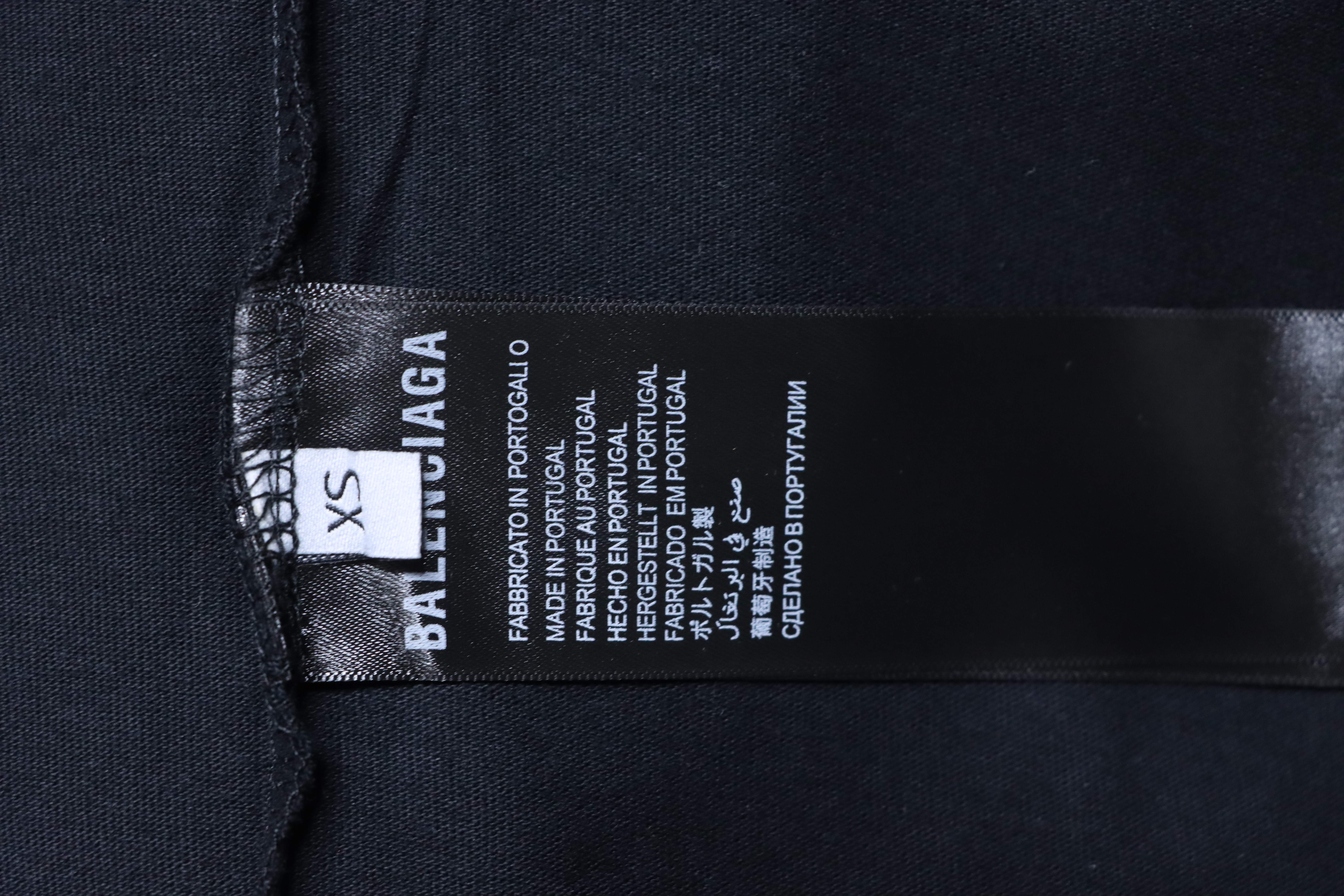 Balenciaga 26SS Destroyed Short Sleeve T-Shirt