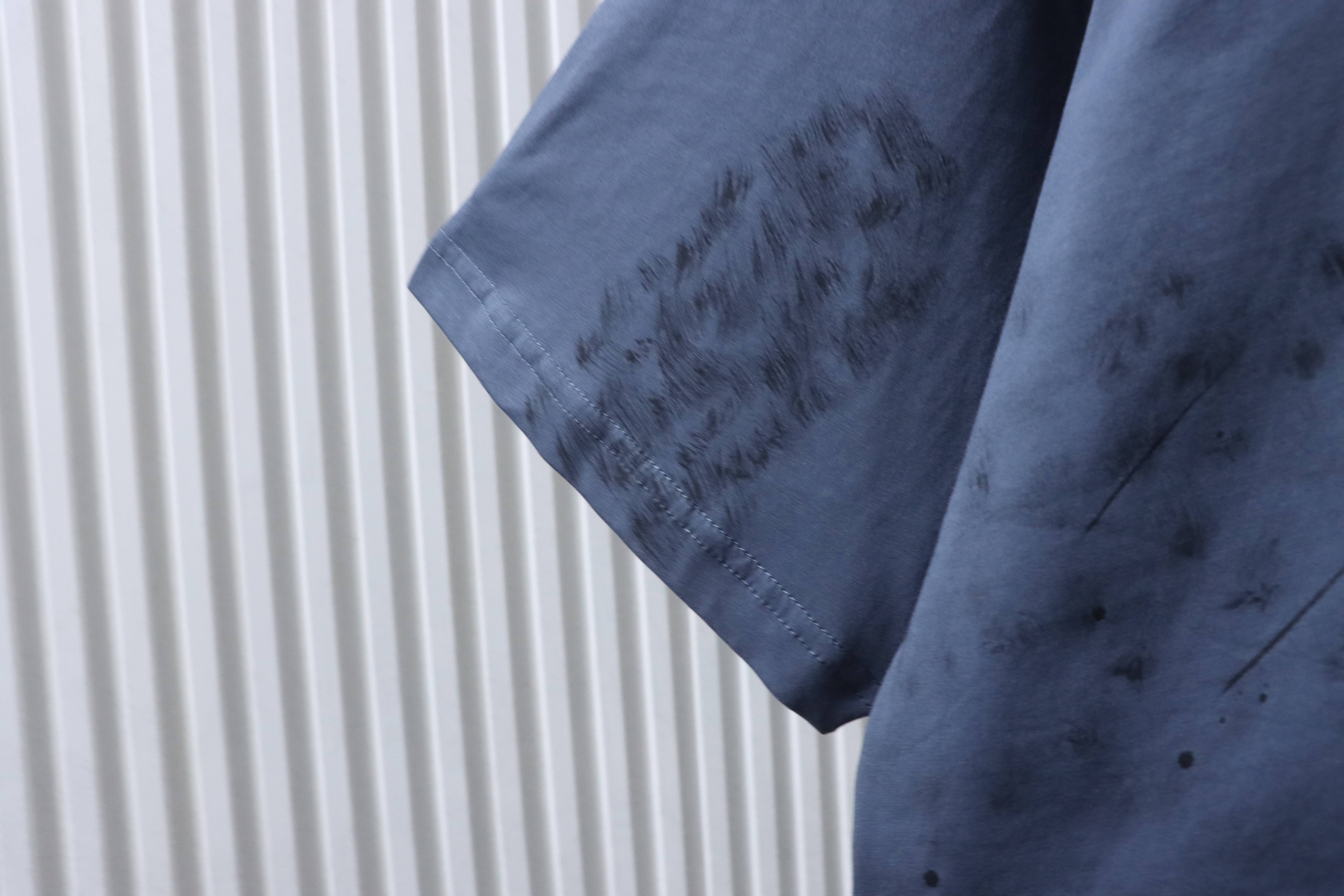Balenciaga 26SS Embroidery Letter Short Sleeve T-Shirt
