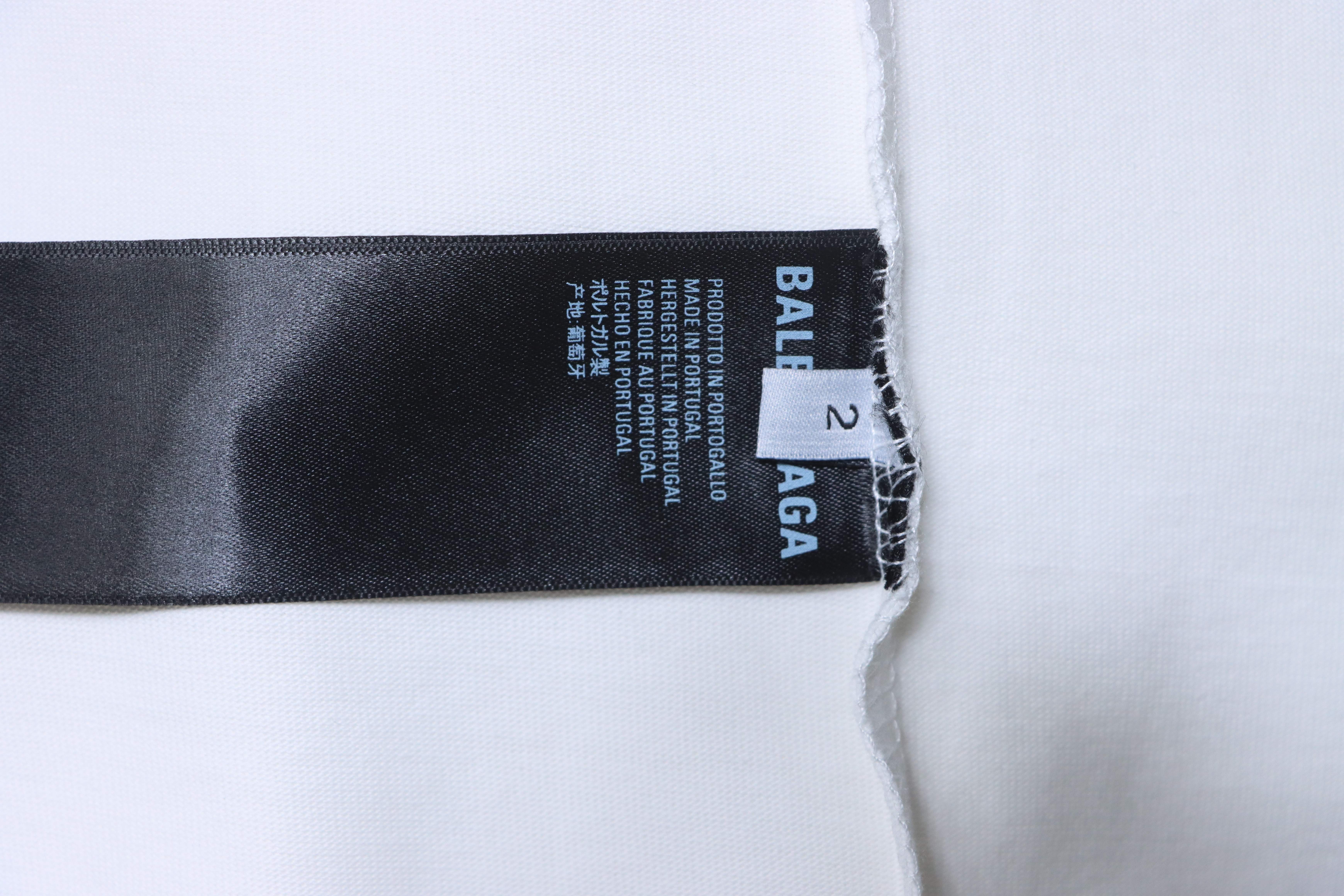 Balenciaga 26SS New Medal Print Logo Short Sleeve T-Shirt Style 1