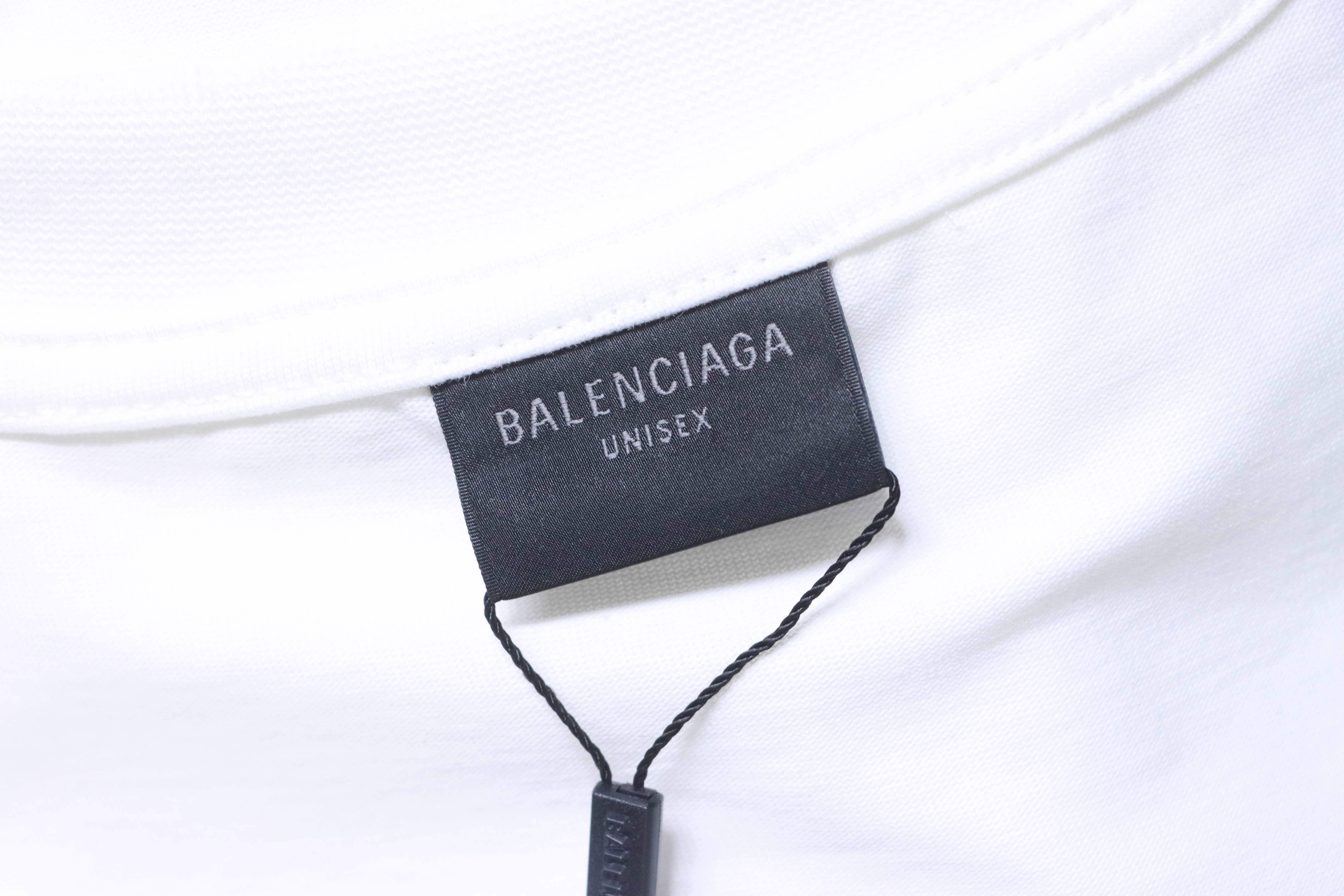 Balenciaga 26SS New Tape Label Short Sleeve T-Shirt Style 1