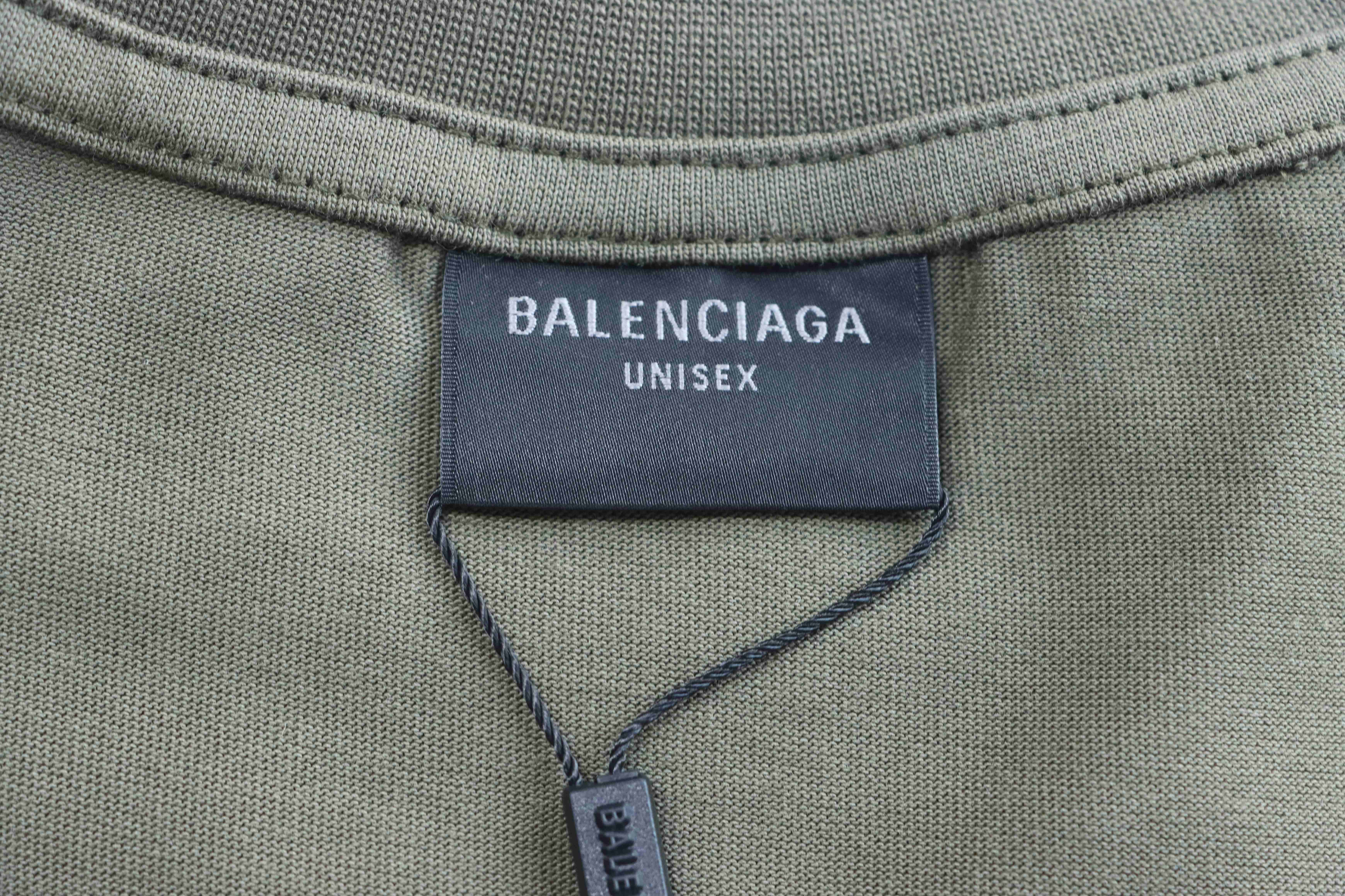 Balenciaga 26SS New Tape Label Short Sleeve T-Shirt Style 2