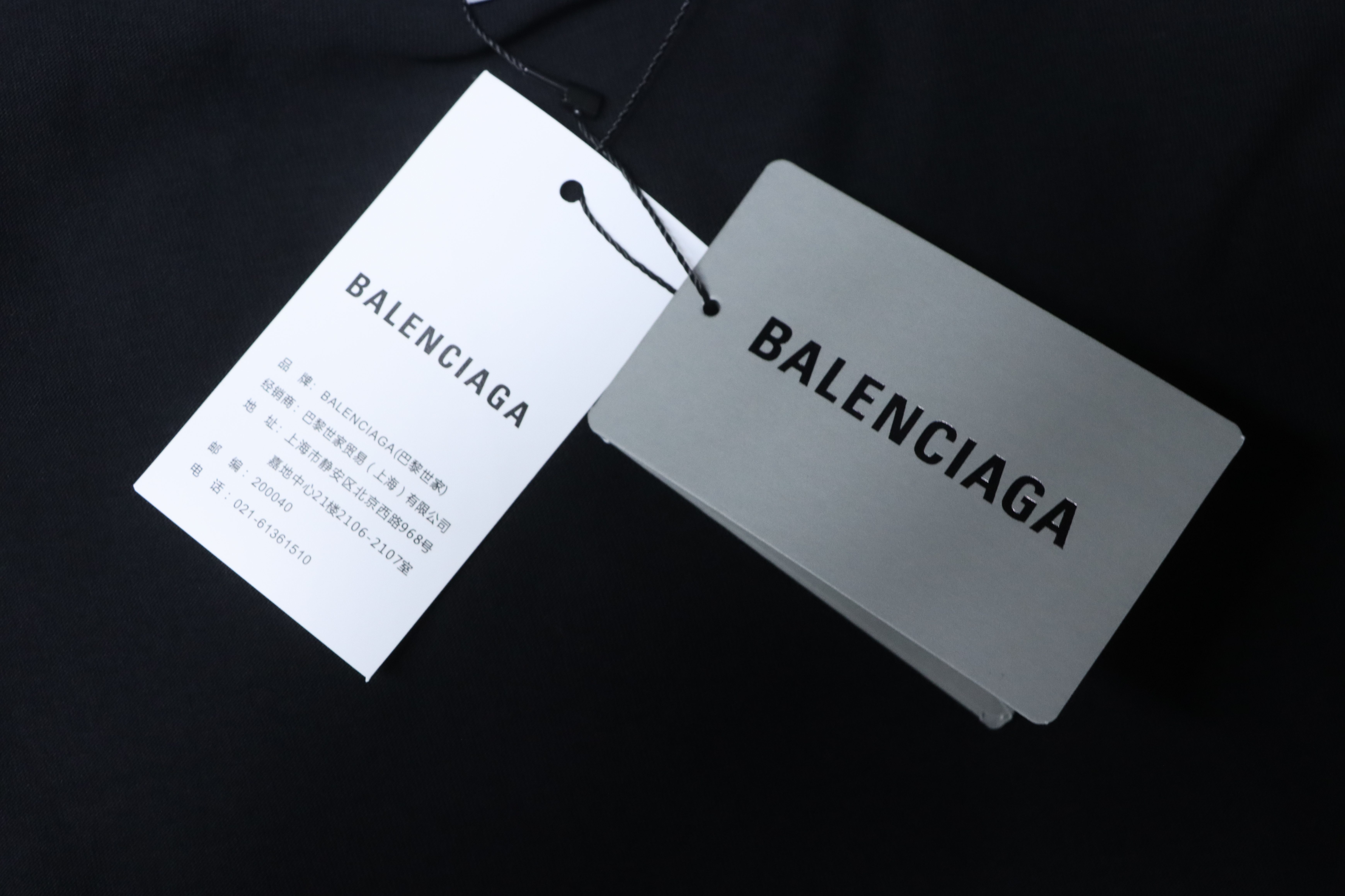 Balenciaga 26SS Tower Short Sleeve T-Shirt