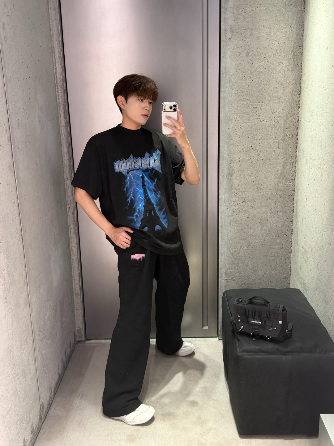 Balenciaga 26SS Tower Short Sleeve T-Shirt