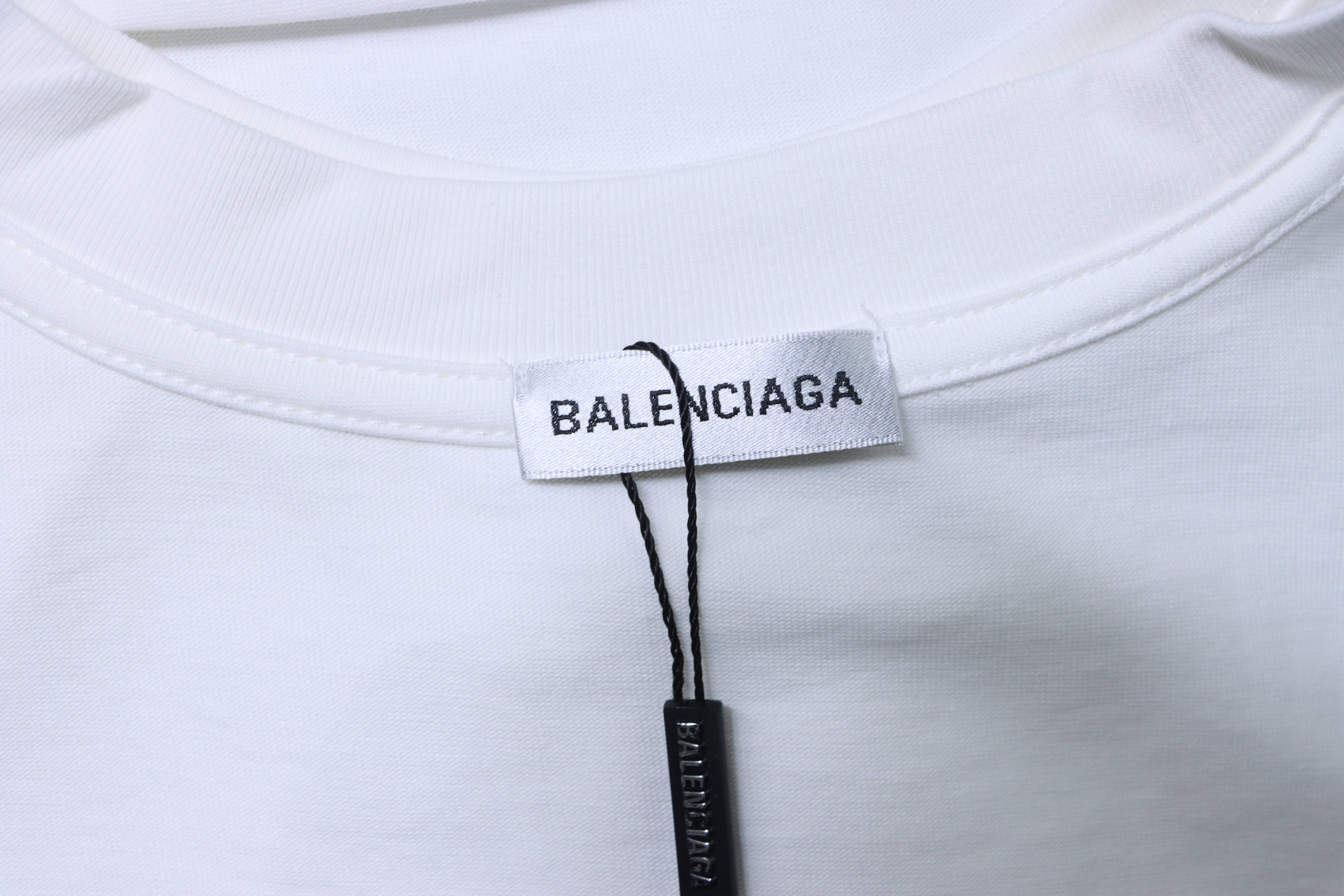 Balenciaga 3B Dissolve Letter Short Sleeve T-Shirt Style 1