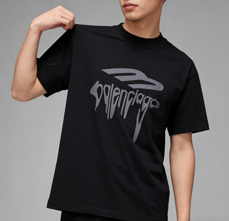 Balenciaga 3B Dissolve Letter Short Sleeve T-Shirt Style 2