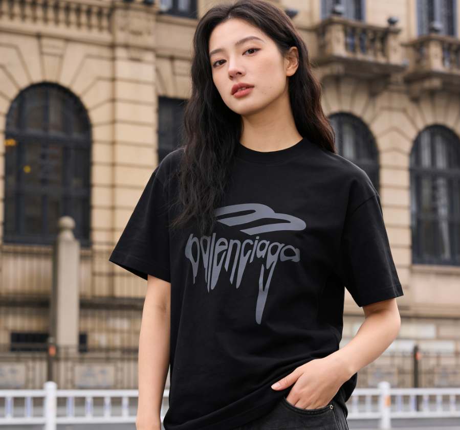 Balenciaga 3B Dissolve Letter Short Sleeve T-Shirt Style 2