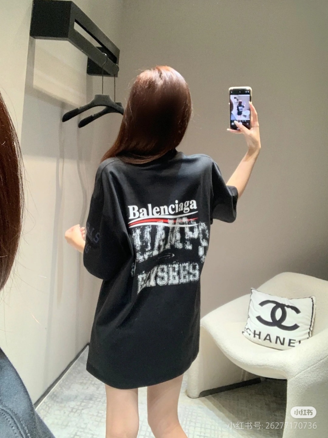 Balenciaga & paris 25SS Collaboration Logo Print Short Sleeve T-Shirt Style 2