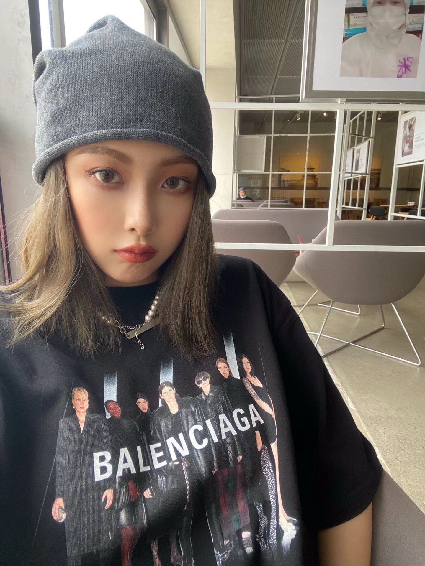 Balenciaga All-Star Portrait Print Short Sleeve T-Shirt Style 1