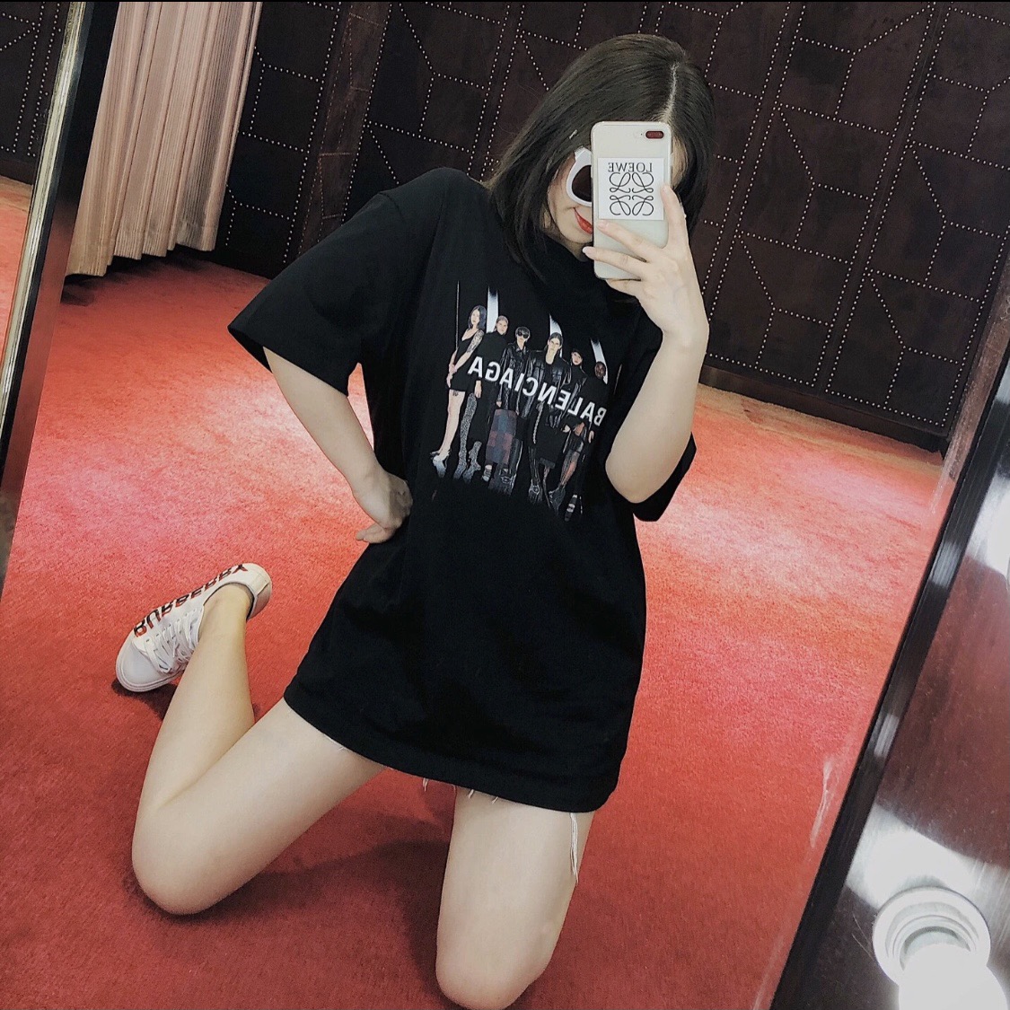 Balenciaga All-Star Portrait Print Short Sleeve T-Shirt Style 1