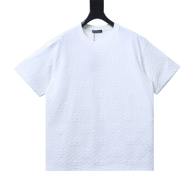 Balenciaga Allover Monogram Jacquard Short Sleeve T-Shirt Style 2 01